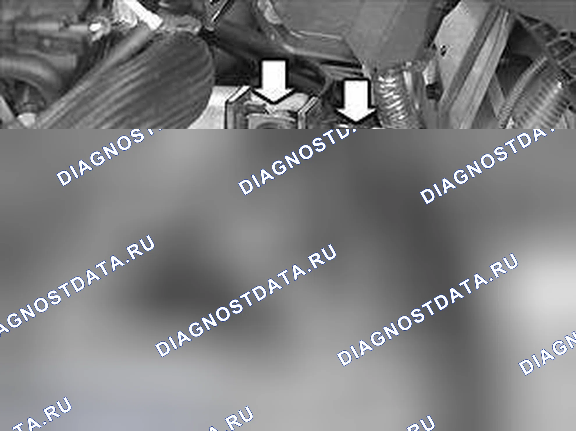Рис. 427: Установка рычага и кабелей передачи. Volvo V70 II