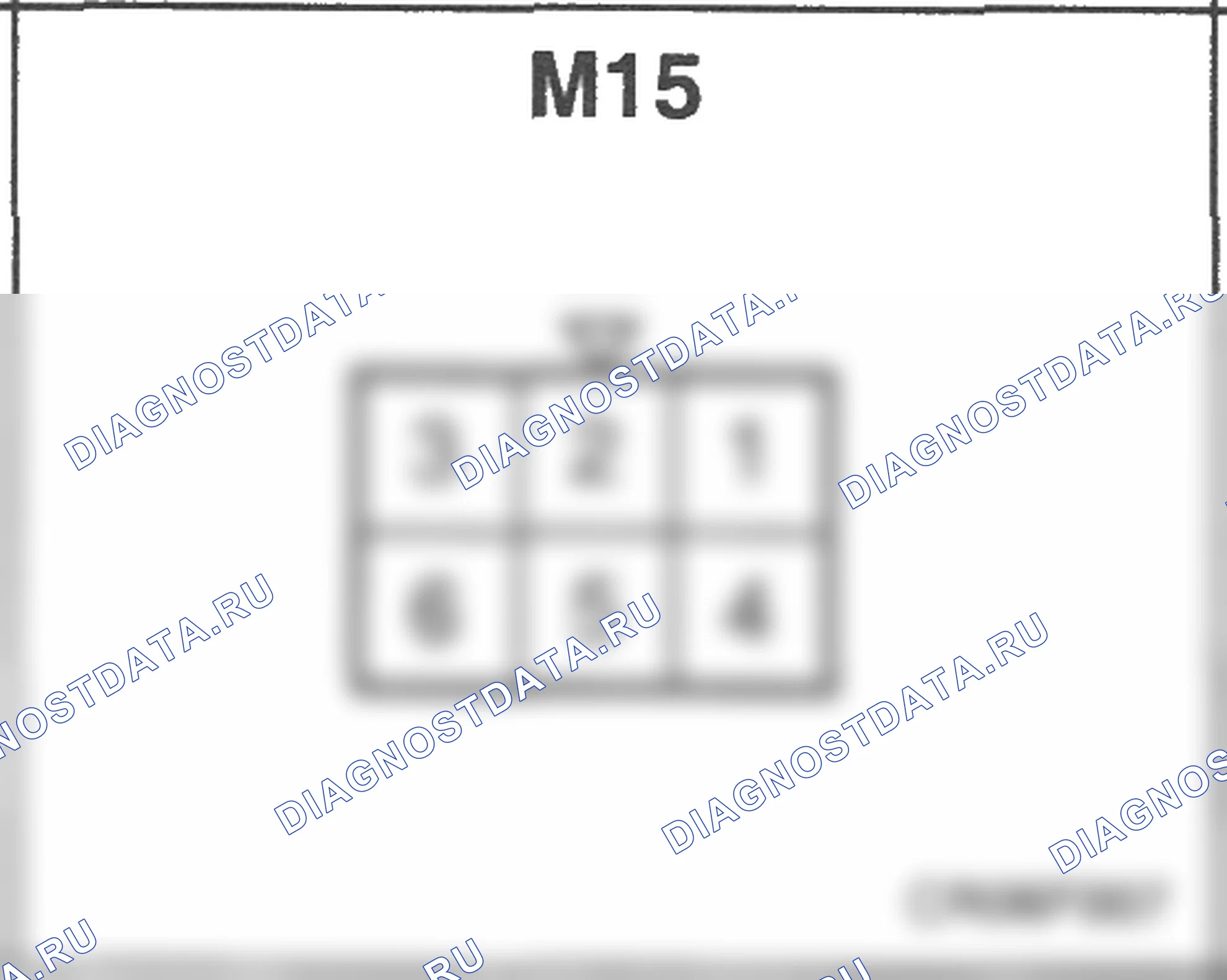 Распиновка разъёма M15 — основного жгута. Hyundai Atos MX