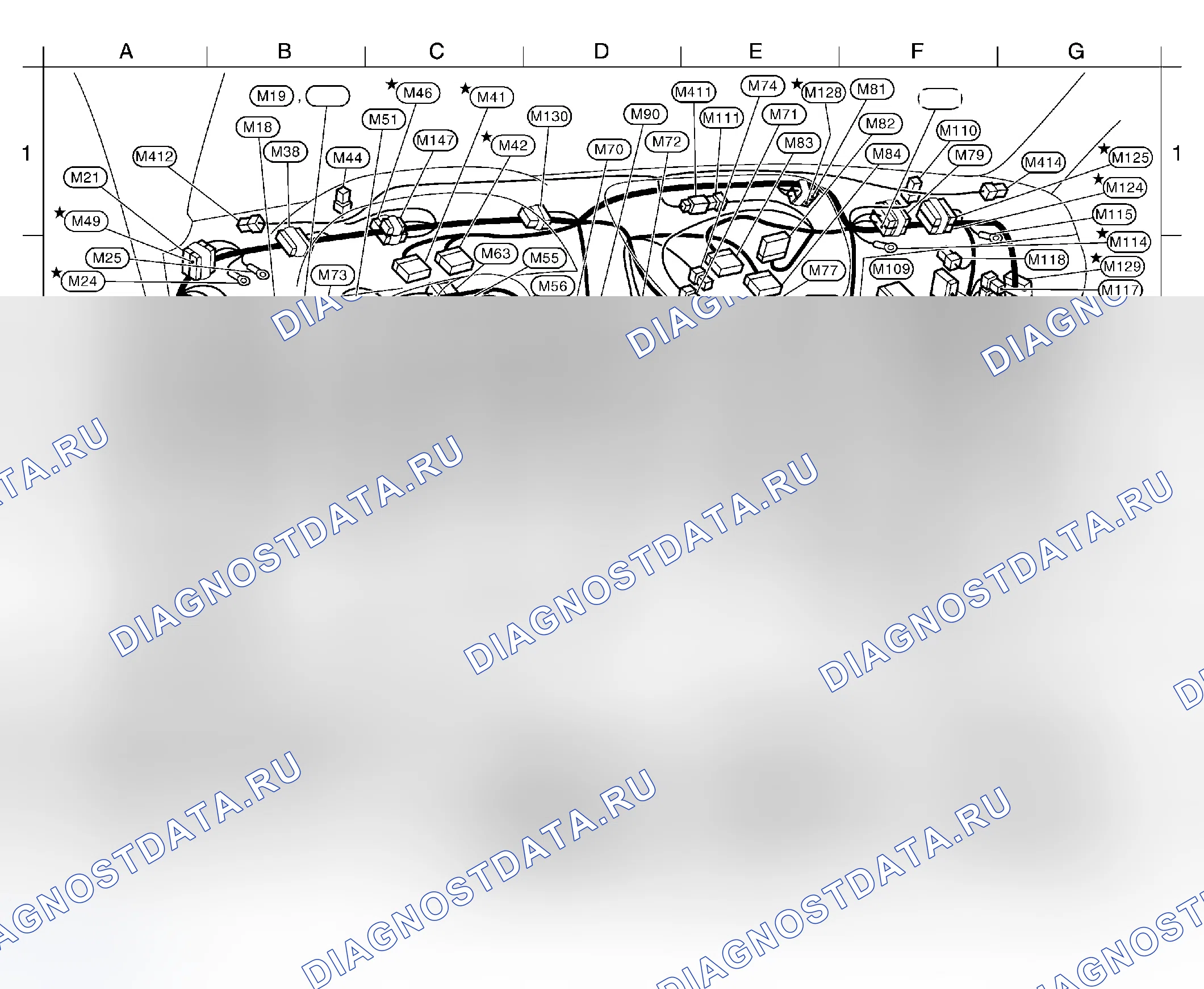 Рис. 259: РАСПОЛОЖЕНИЕ КОМПОНЕНТОВ. Infiniti M45 II