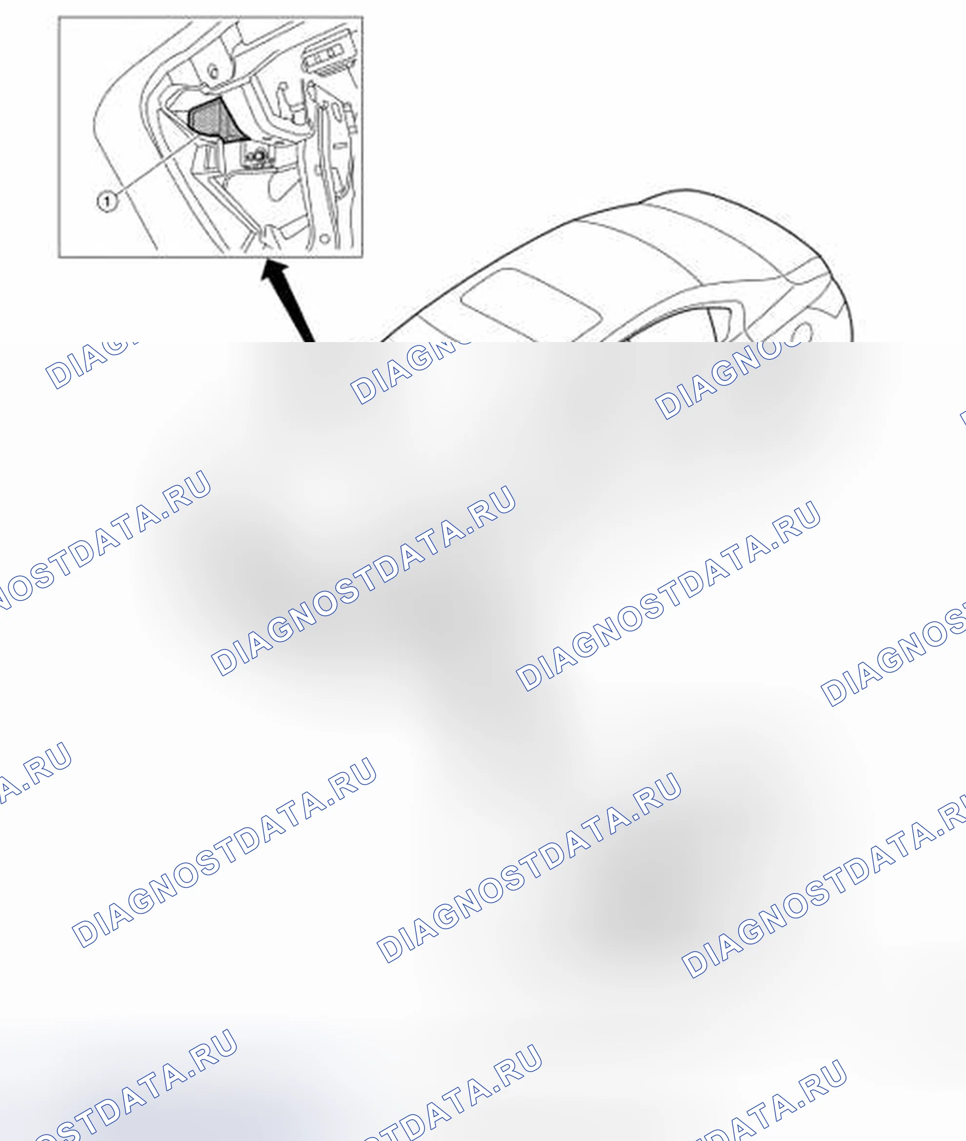 Рис. 46: Расположение компонентов. Honda Passport I