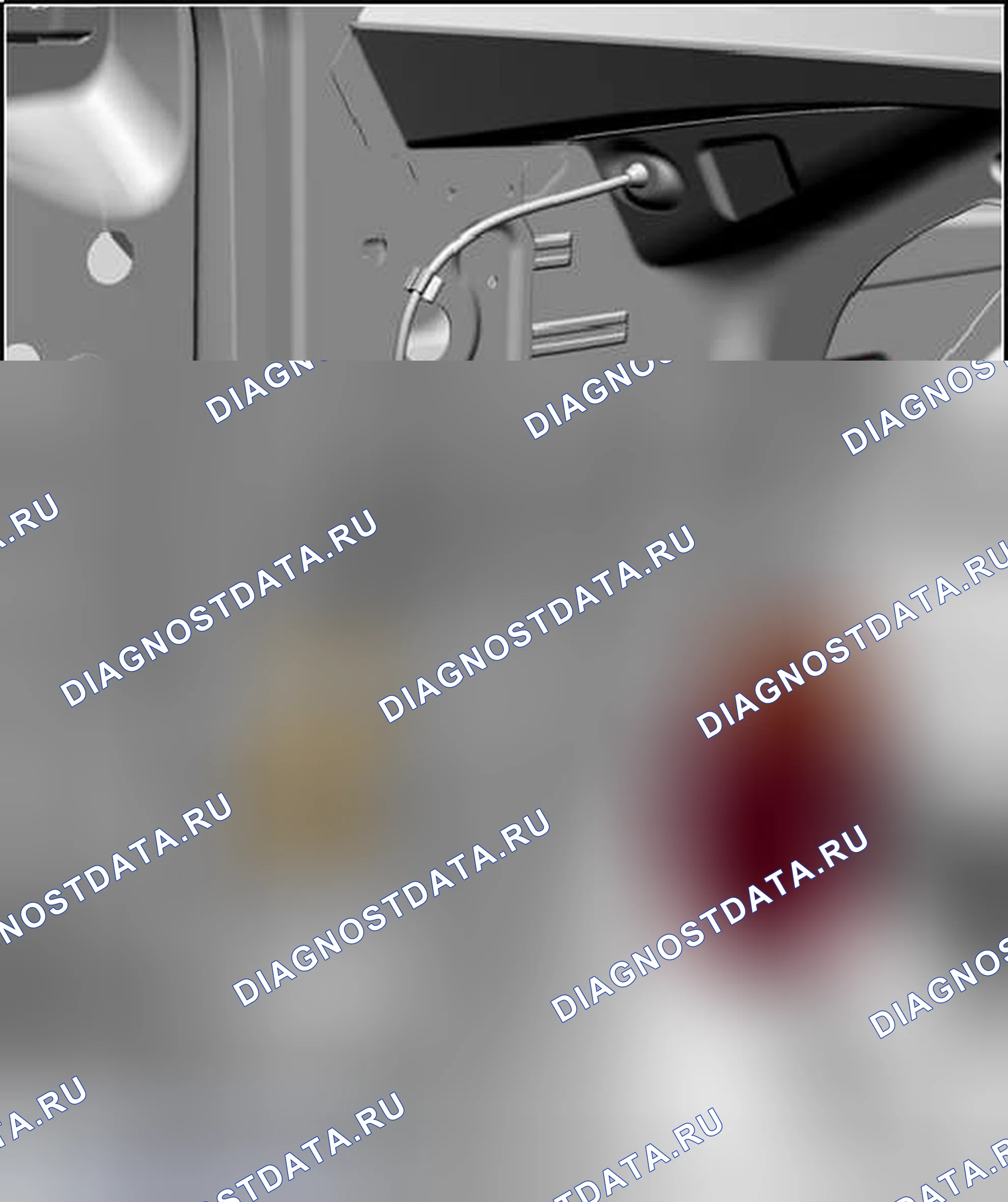 Рис. 55: РЫЧАГ ПРИВОДА КАПОТА. Volkswagen Touareg II