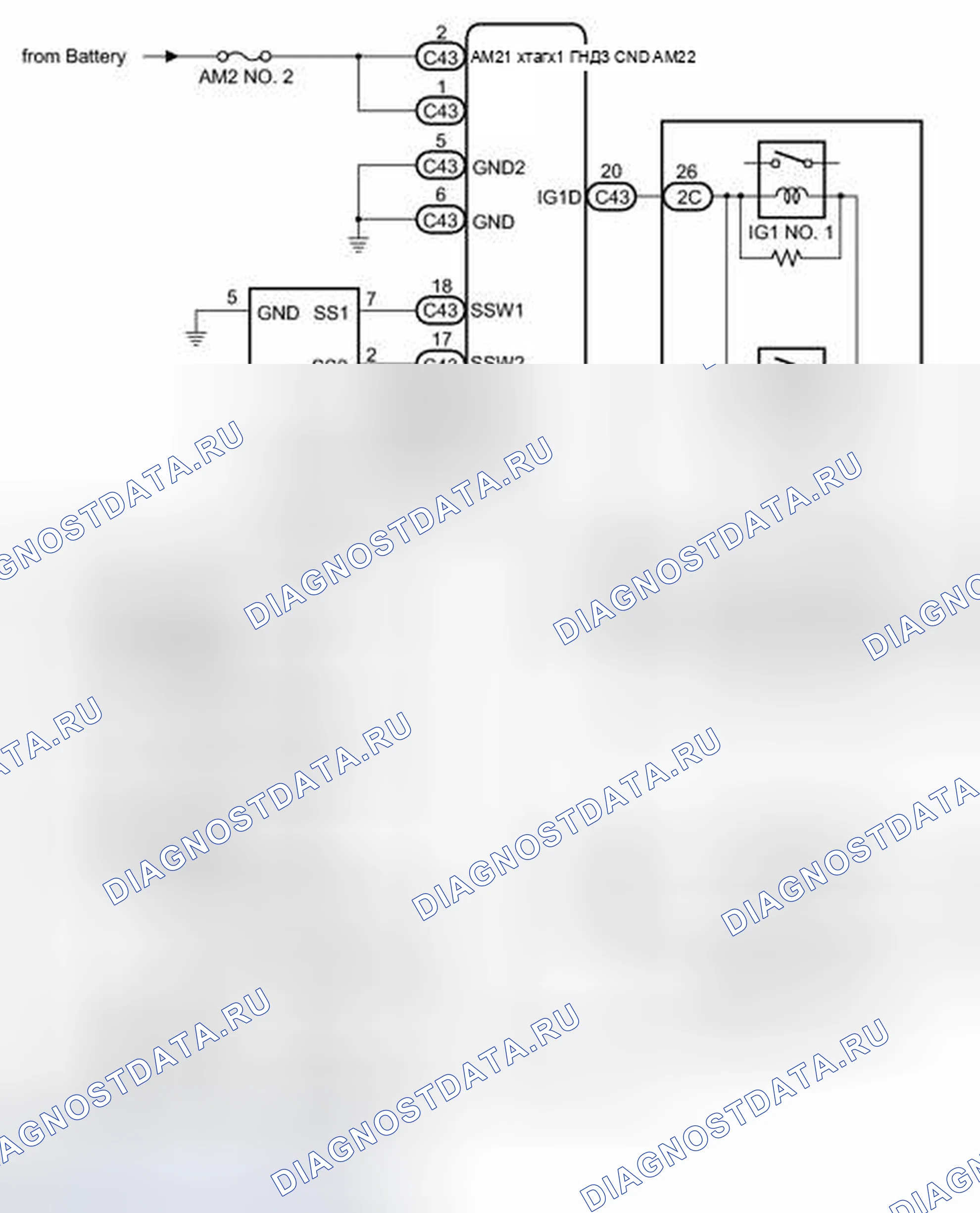 Рис. 4: СХЕМА СИСТЕМЫ [05 / 2013 -]. Scion tC II рестайлинг