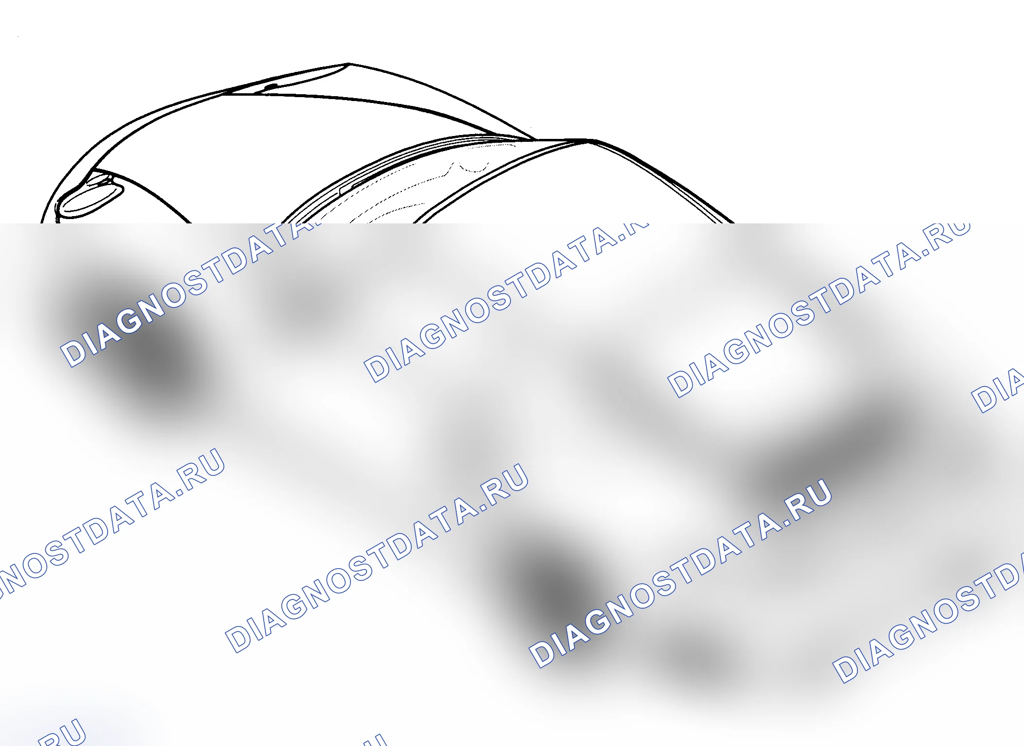 Рис. 28: Снятие и установка заднего спойлера. Porsche 911 Carrera 996 рестайлинг