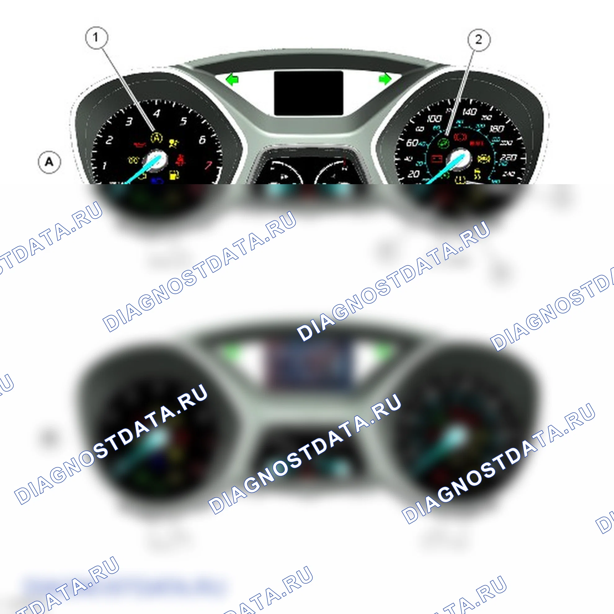 комбинация приборов: описание и работа. Ford Grand C-MAX II