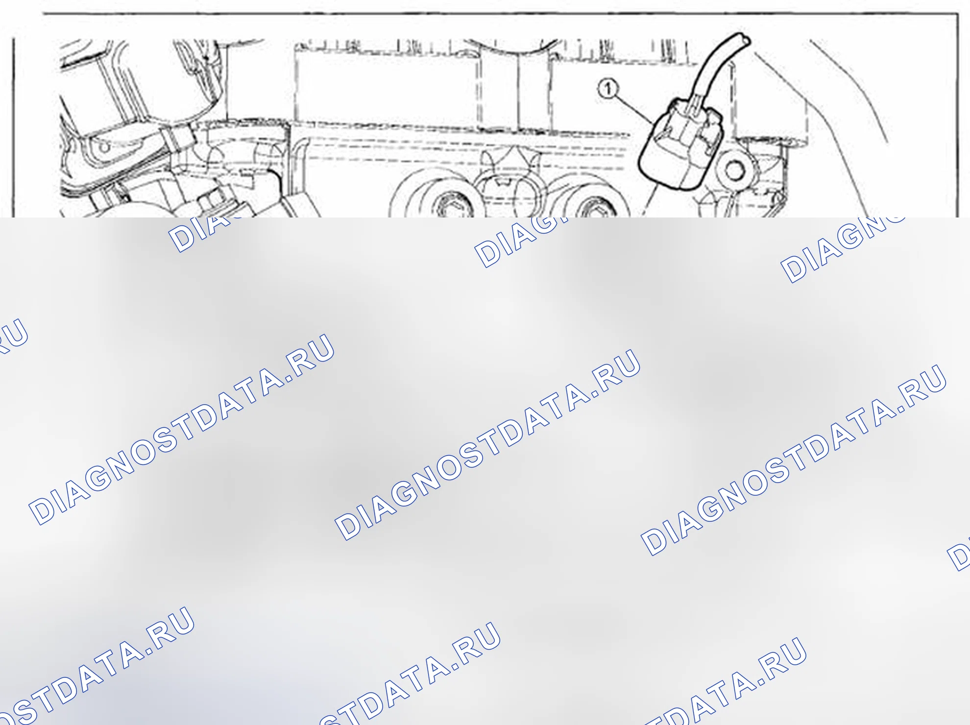 Рис. 18: СНЯТИЕ / УСТАНОВКА ДАТЧИКА ТЕМПЕРАТУРЫ ГОЛОВКИ ЦИЛИНДРА (CHT) - 3,0 л. Mazda Tribute II