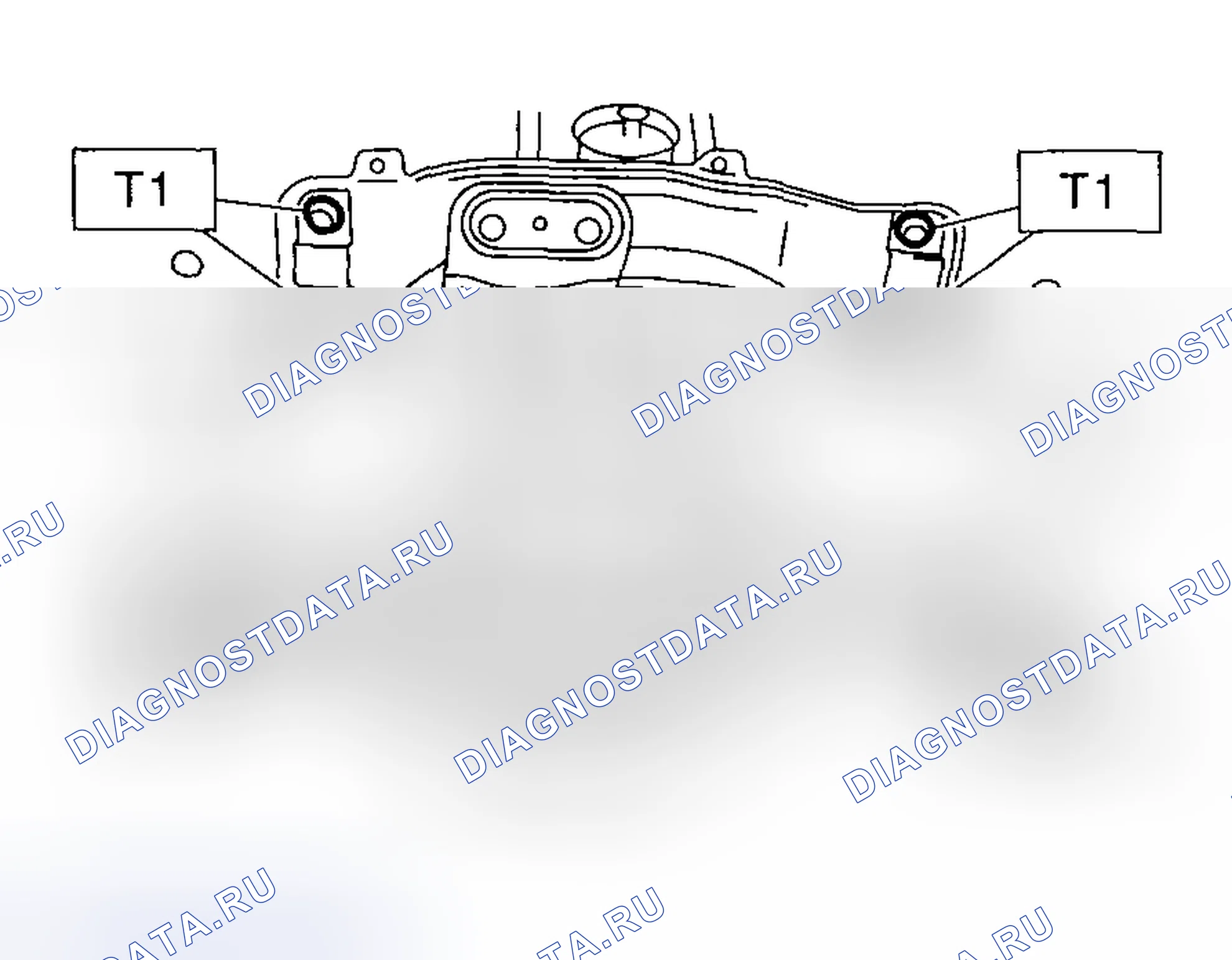 Рис. 260: ПОПЕРЕЧИНА И АМОРТИЗИРУЮЩАЯ РЕЗИНА. Subaru Impreza GD/GC/GG рестайлинг
