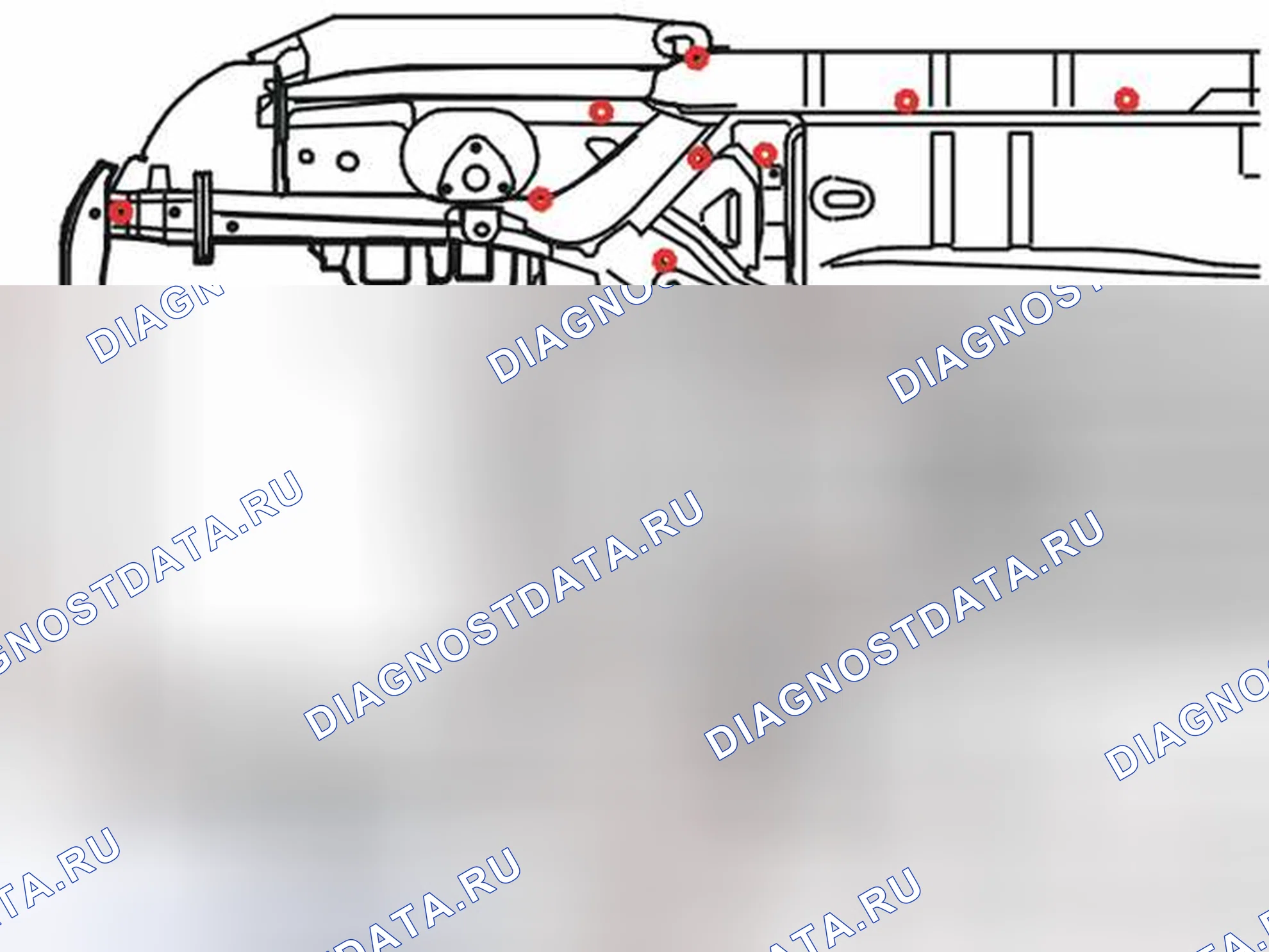 Рис. 61: АНТИКОРРОЗИОННАЯ ОБРАБОТКА, ЗАЩИТА ПОЛОСТИ (Ml). Volvo V50 I