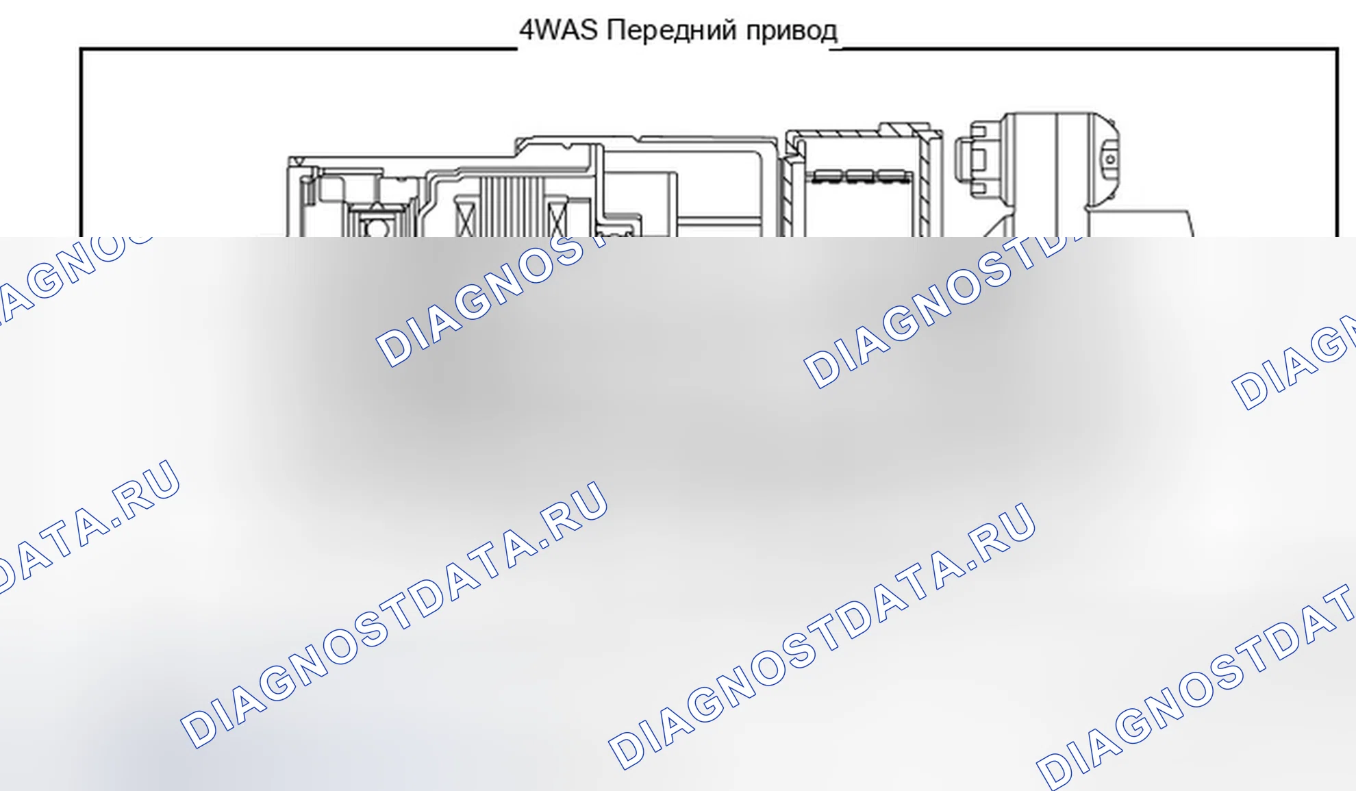 Рис. 107: 4WAS СИСТЕМА: Вид в разрезе. Infiniti M37 IV