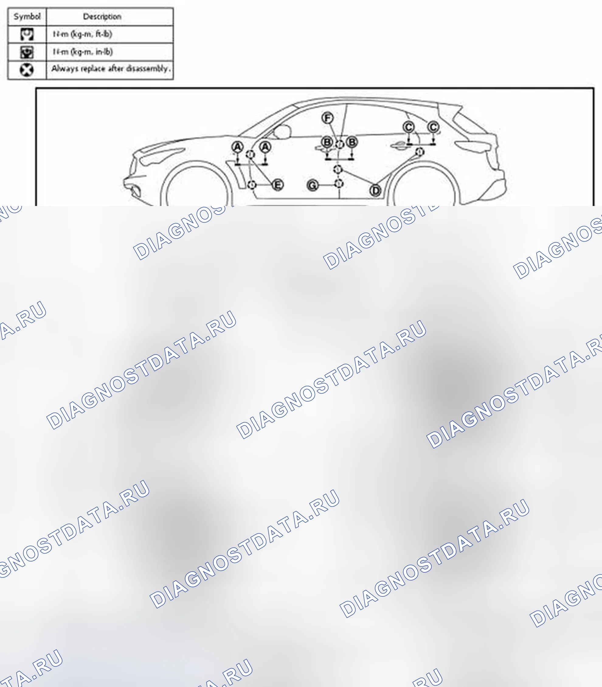 Рис. 112: РЕГУЛИРОВКА замков дверей и противоугонной системы. Infiniti FX35 II