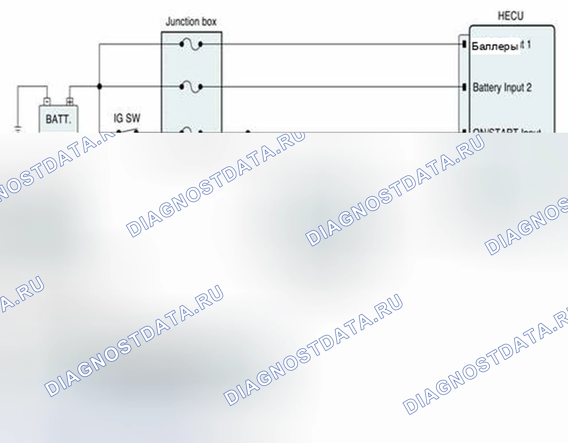 Рис. 80: Схема диагностической цепи. Geely SC7 I