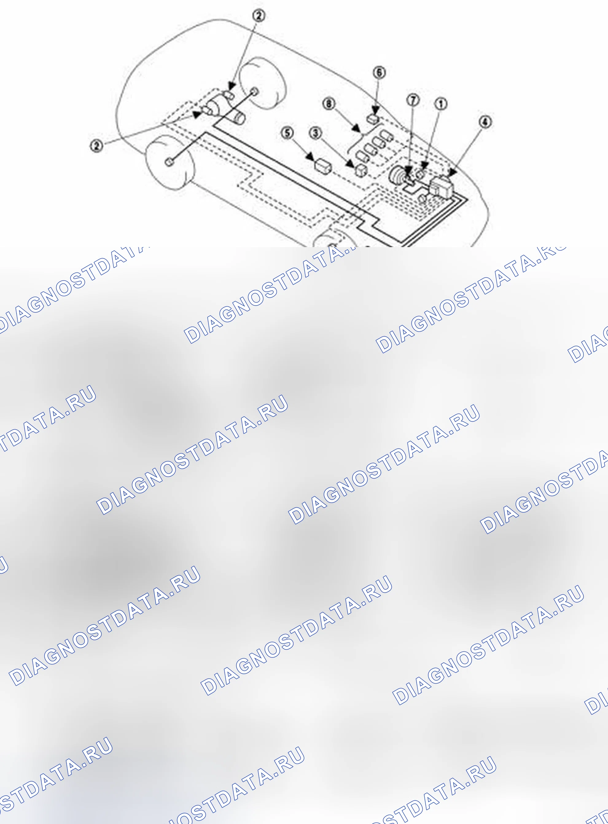 Рис. 28: Место установки компонента. Infiniti FX35 I рестайлинг