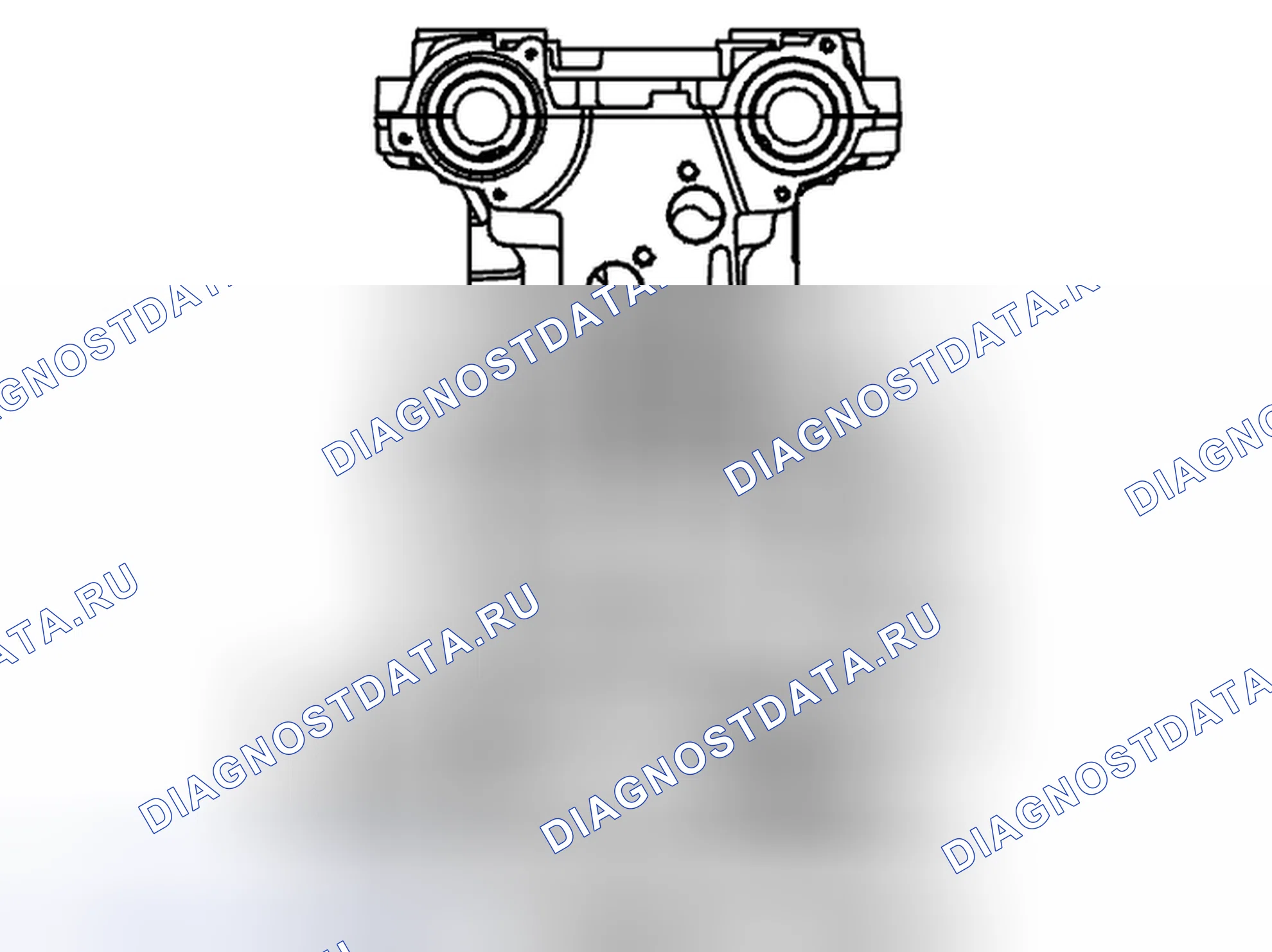Рис. 1013: ЗАДНЯЯ ЧАСТЬ ДВИГАТЕЛЯ. Volvo XC90 I