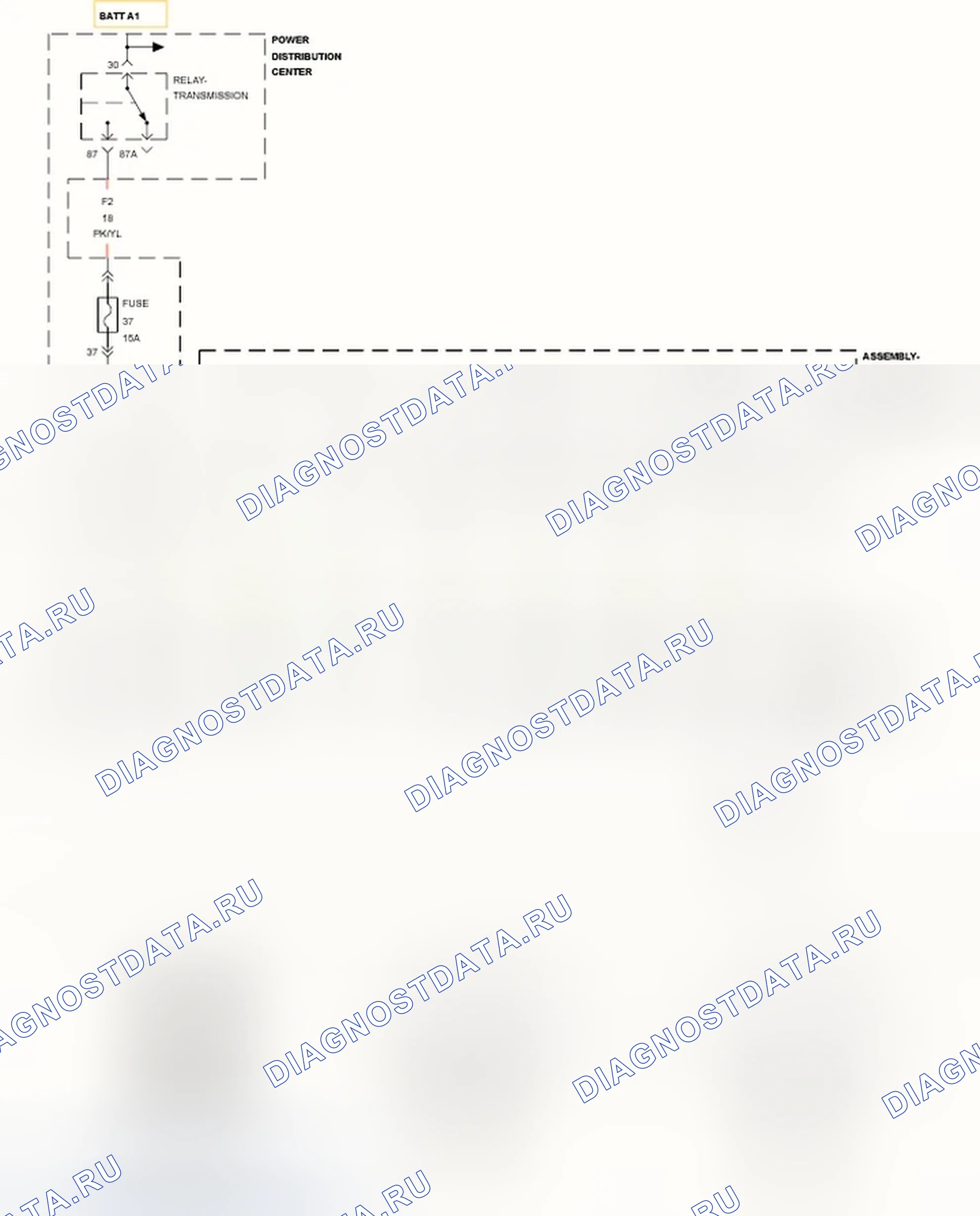 Рис. 381: ЦЕПЬ P0657-SOLENOID НАПРЯЖЕНИЯ ПИТАНИЯ. Dodge Charger VI