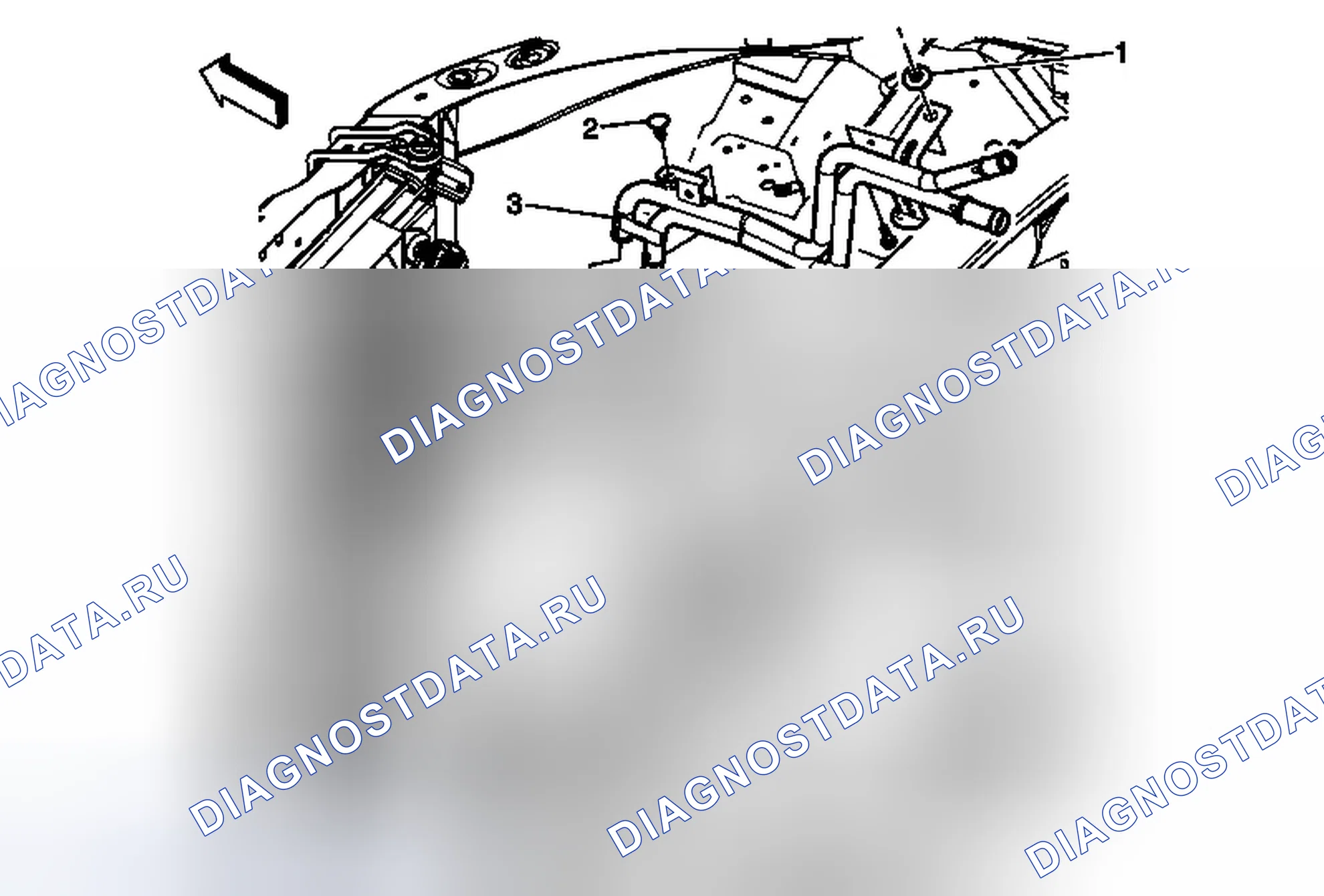 Рис. 33: Замена трубы охладителя наддувочного воздуха. Cadillac CTS II