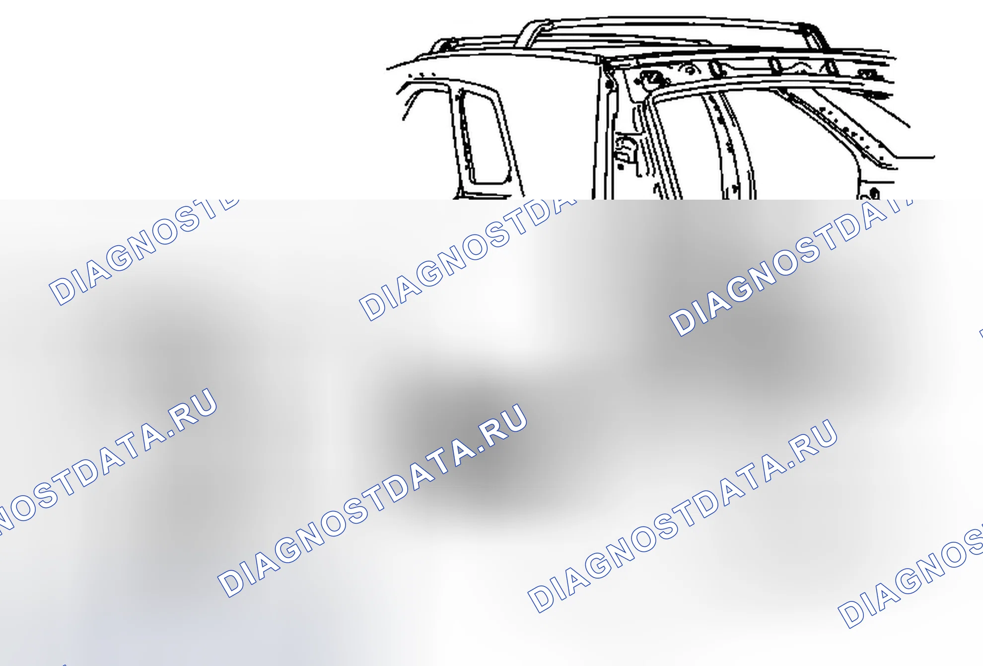 Рис. 121: Замена клина дверь багажника - сторона кузова. Cadillac SRX II рестайлинг