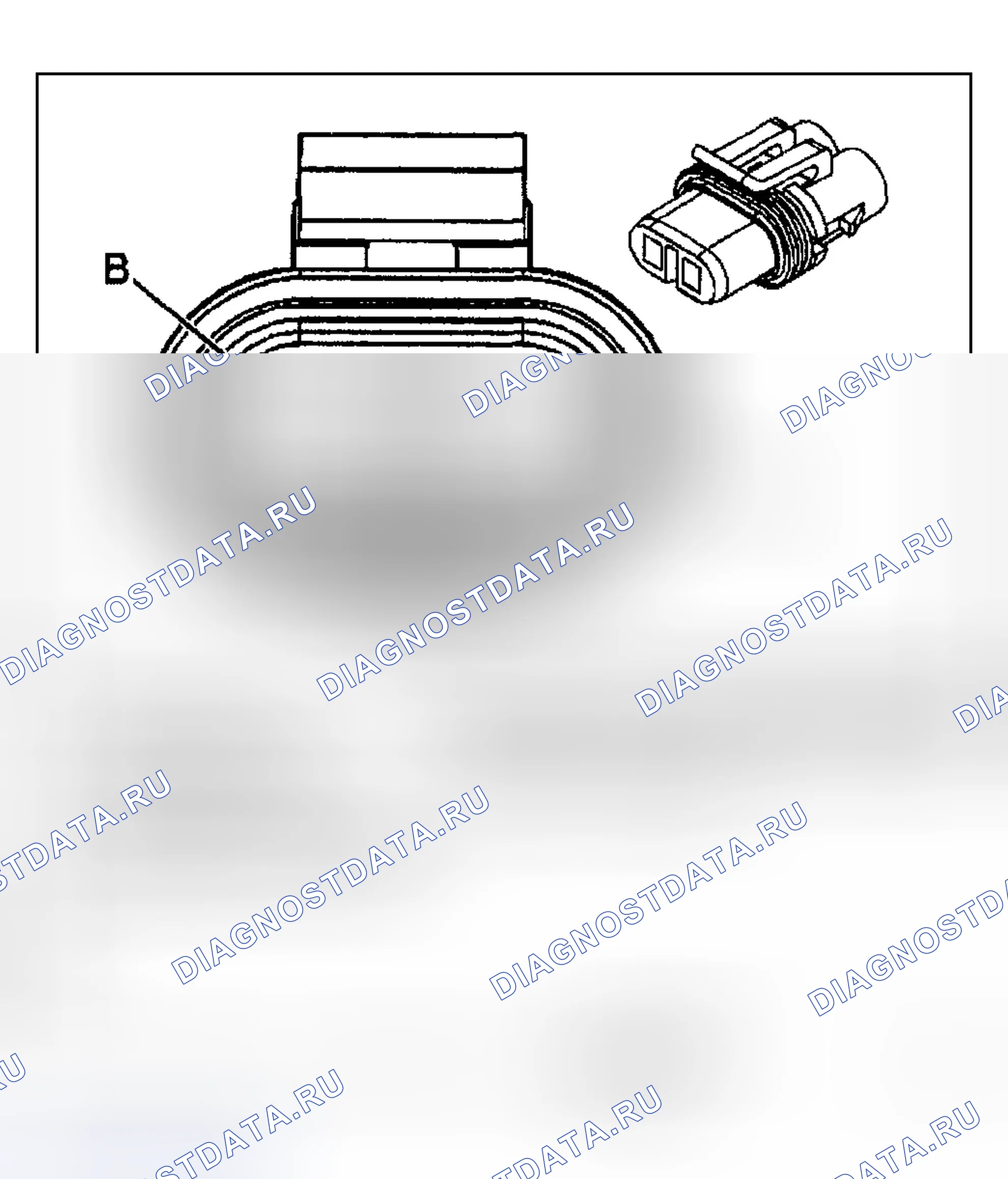 Рис. 15: Насос жидкости омывателя заднего окна. Chevrolet TrailBlazer I