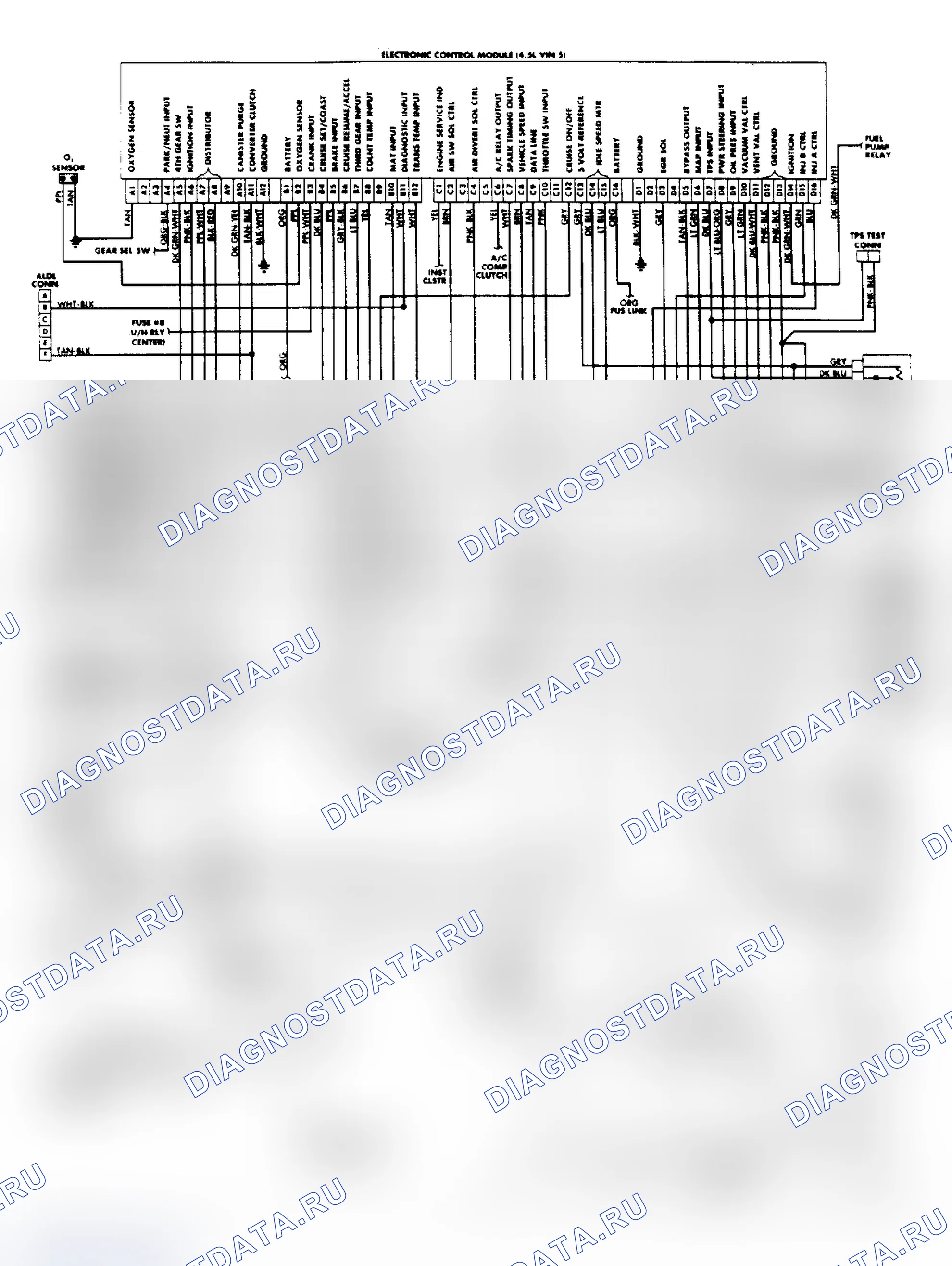 Рис. 111: 1988 Эльдорадо и Севилья Схема электропроводки. Cadillac Seville III