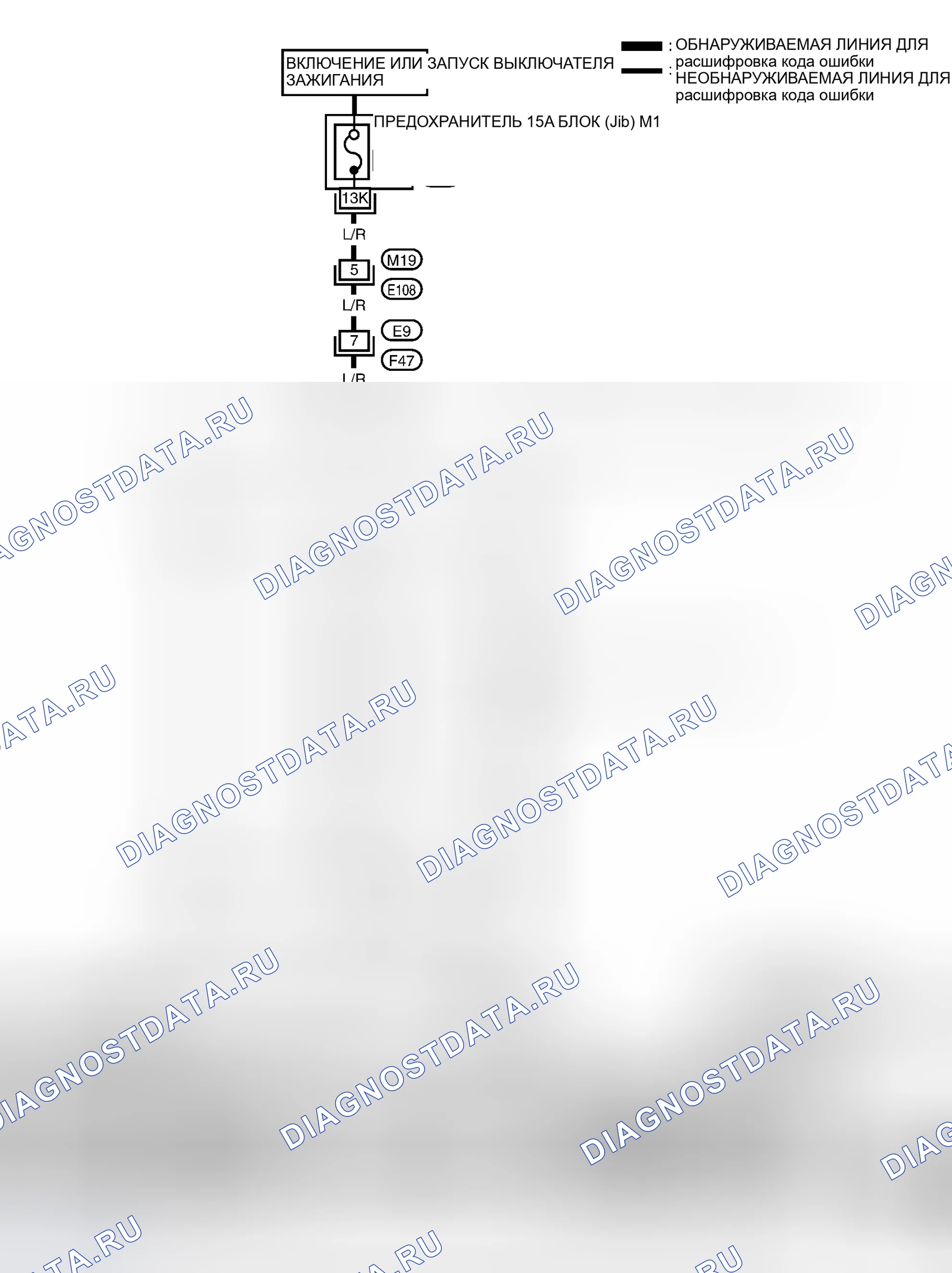 Рис. 803: Идентификация цепи. Nissan Sentra B15