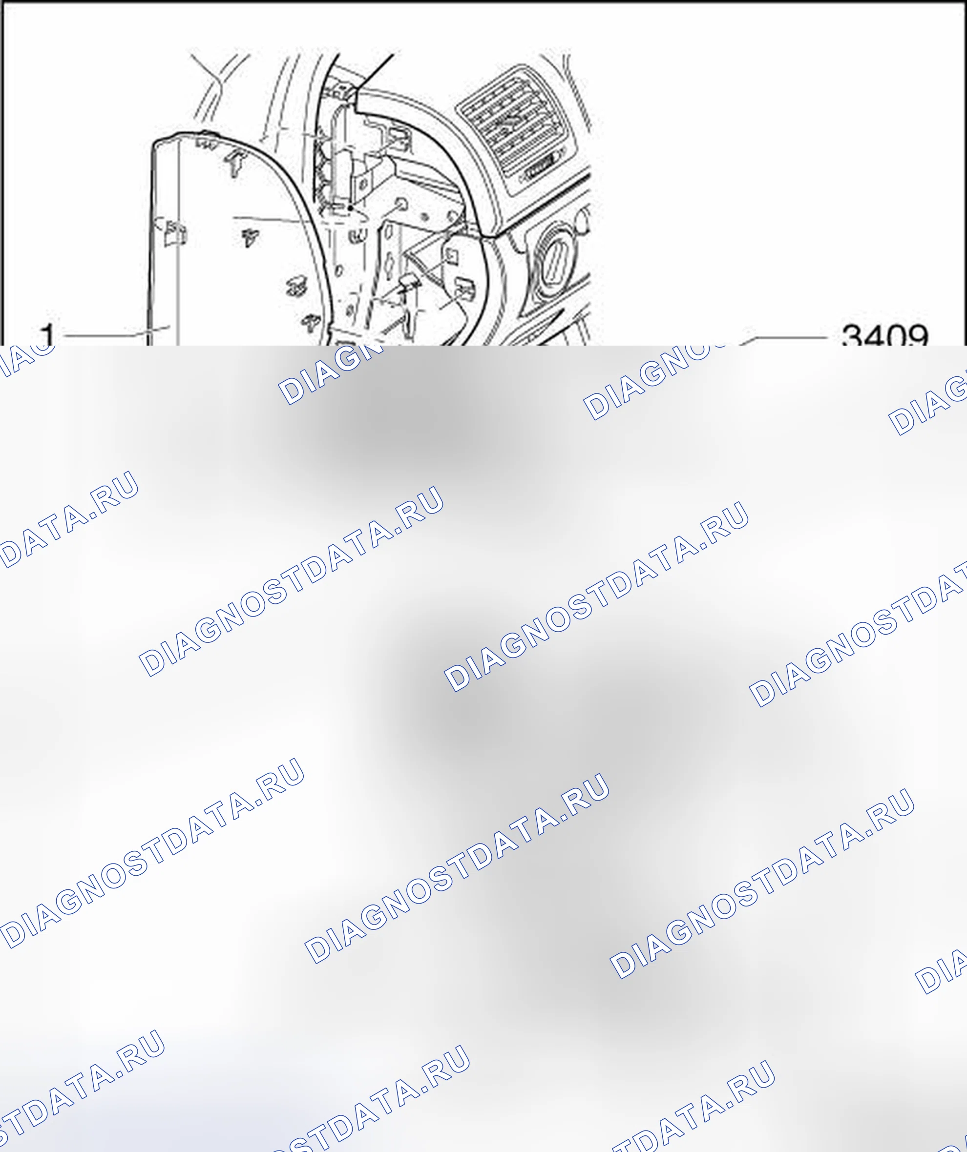 Рис. 53: БОКОВЫЕ КРЫШКИ ПРИБОРНОЙ ПАНЕЛИ. Volkswagen Golf Mk6