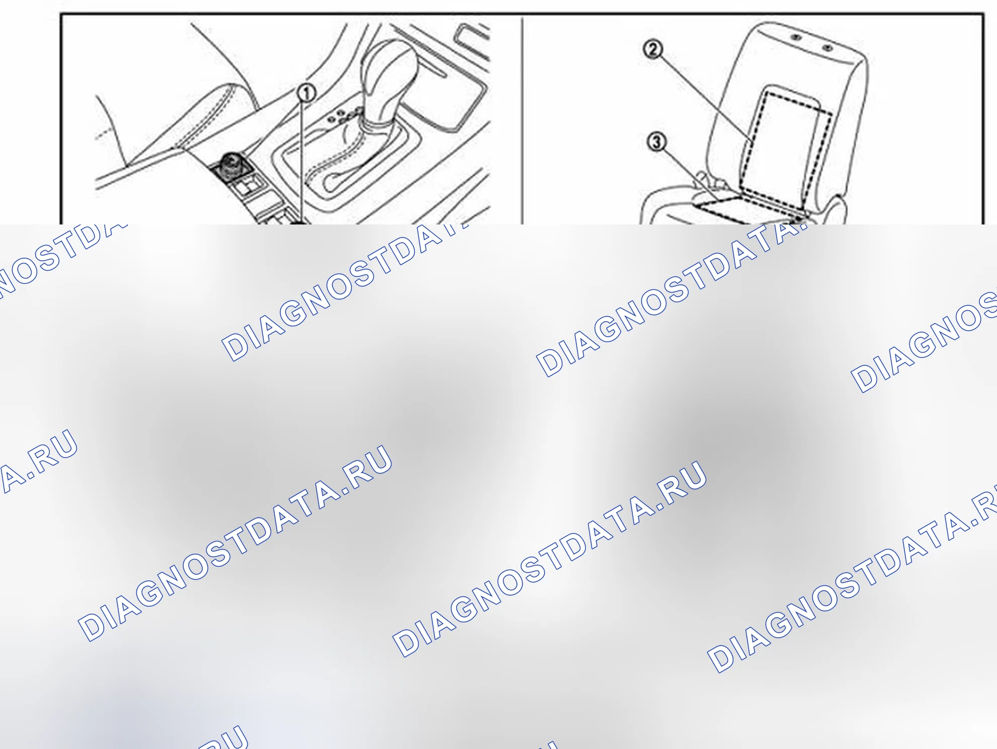 Рис. 84: Расположение компонентов. Infiniti QX50 I