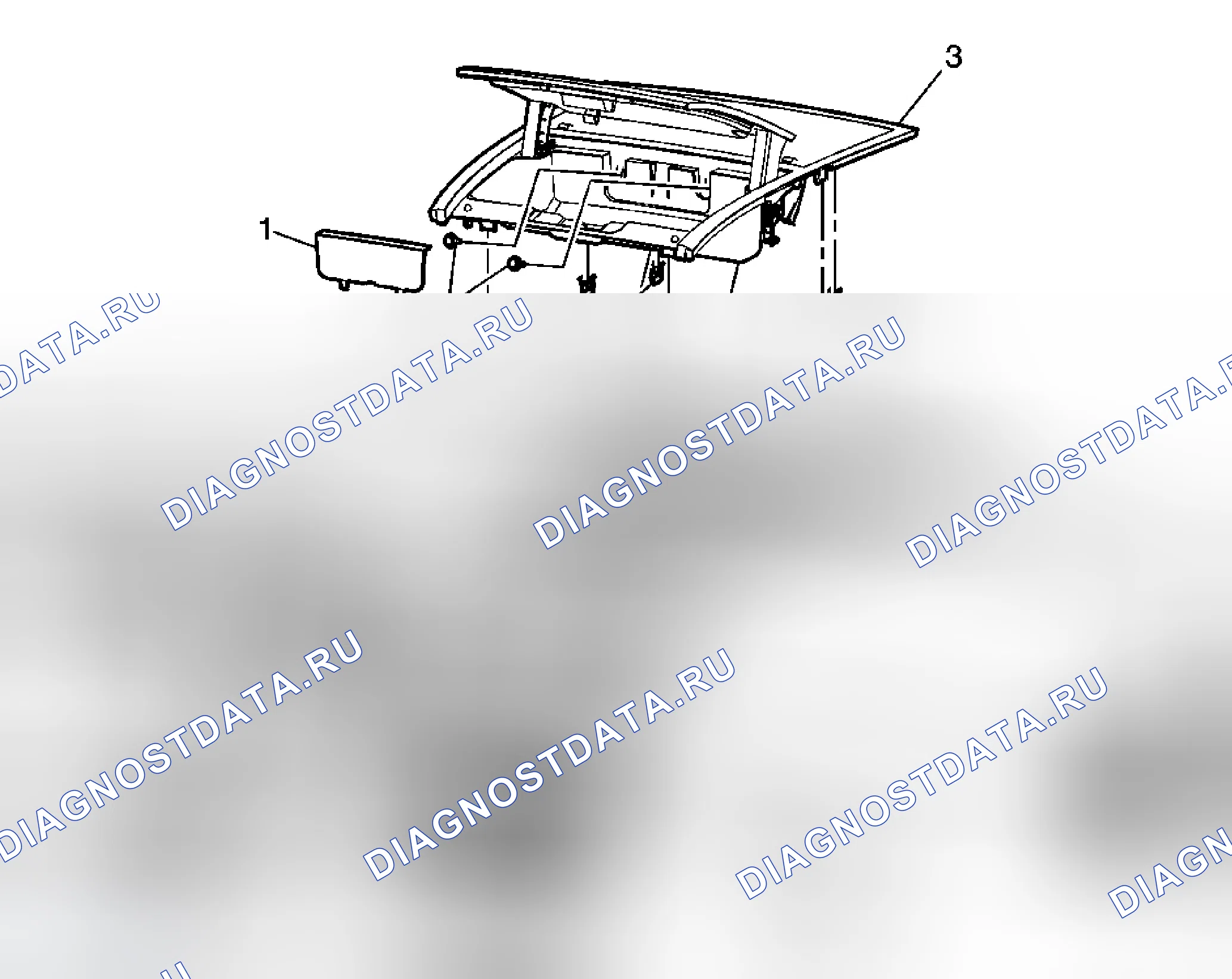 Рис. 147: Замена центрального отсека приборной панели (OUTLOOK). Chevrolet Traverse I