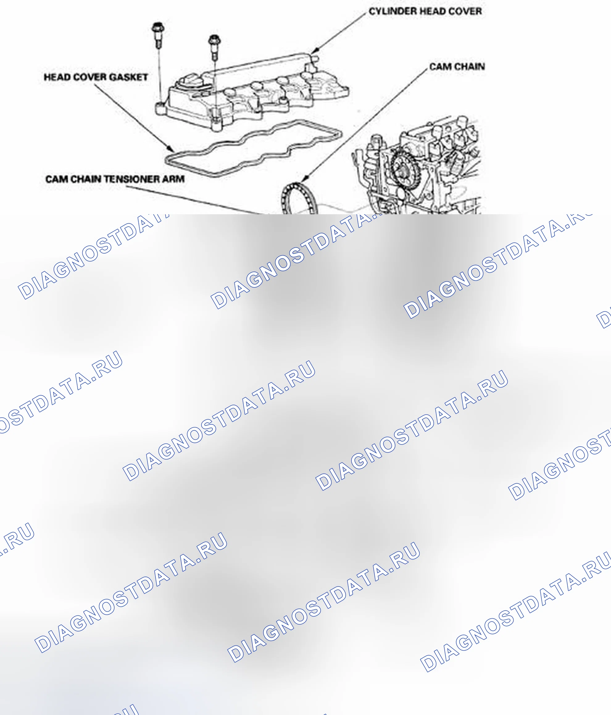 Рис. 960: Указатель расположения компонентов. Honda Civic VIII рестайлинг