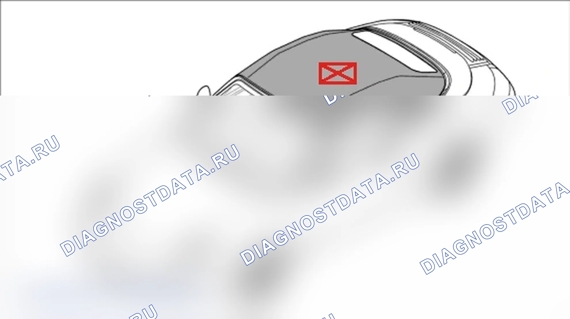 Рис. 160: Снятие покрытия с складным верхом. Porsche 911 GT3 997
