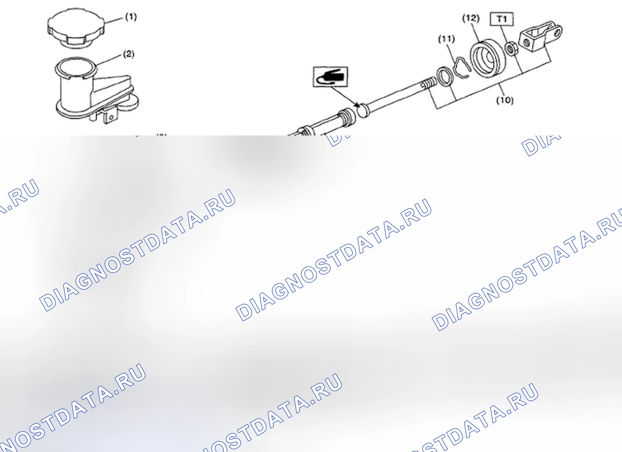 Рис. 13: ГЛАВНЫЙ ЦИЛИНДР. Subaru Legacy BL/BP рестайлинг