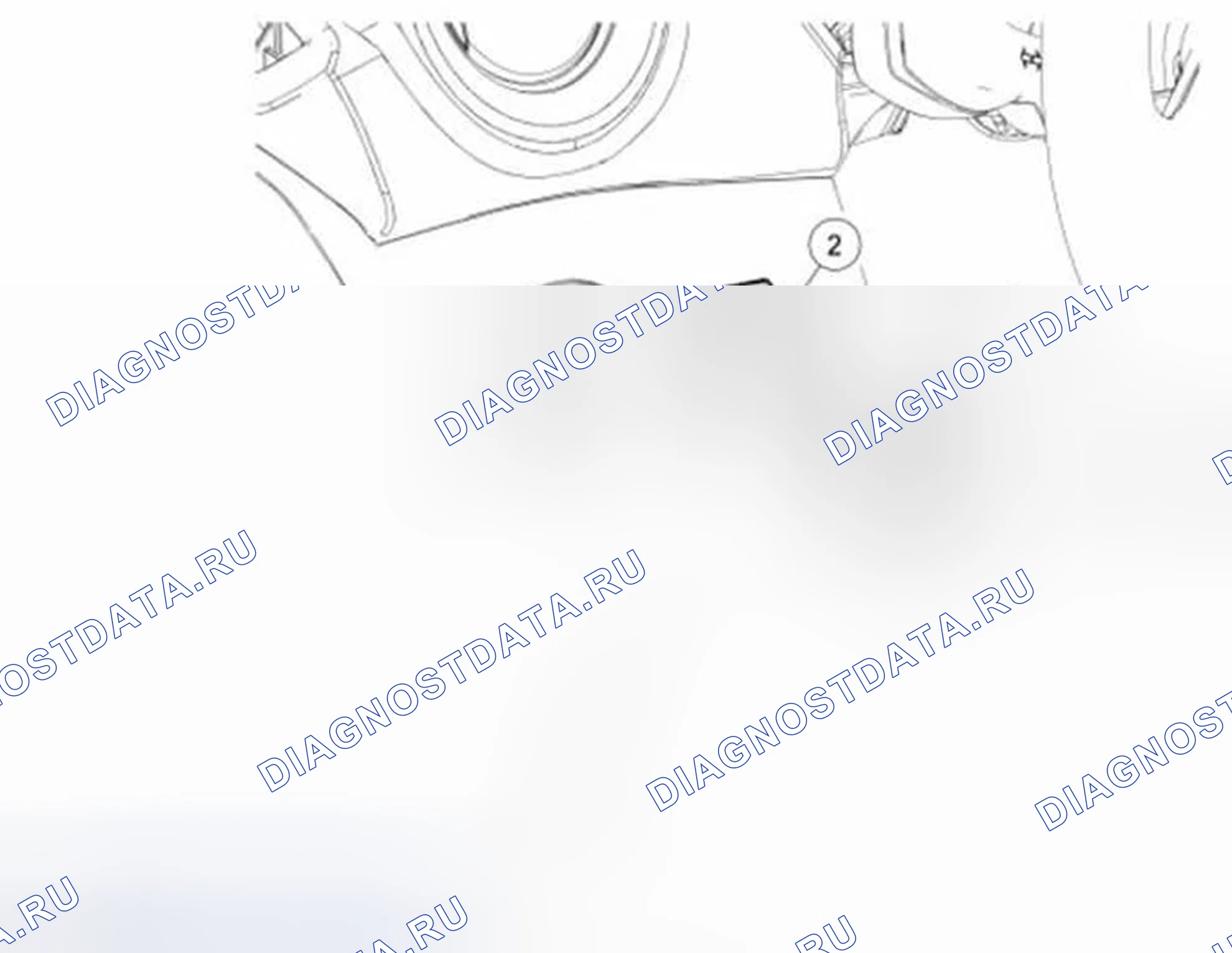 Рис. 73: Переключатель диммера на приборной панели. Ford Fiesta Mk6