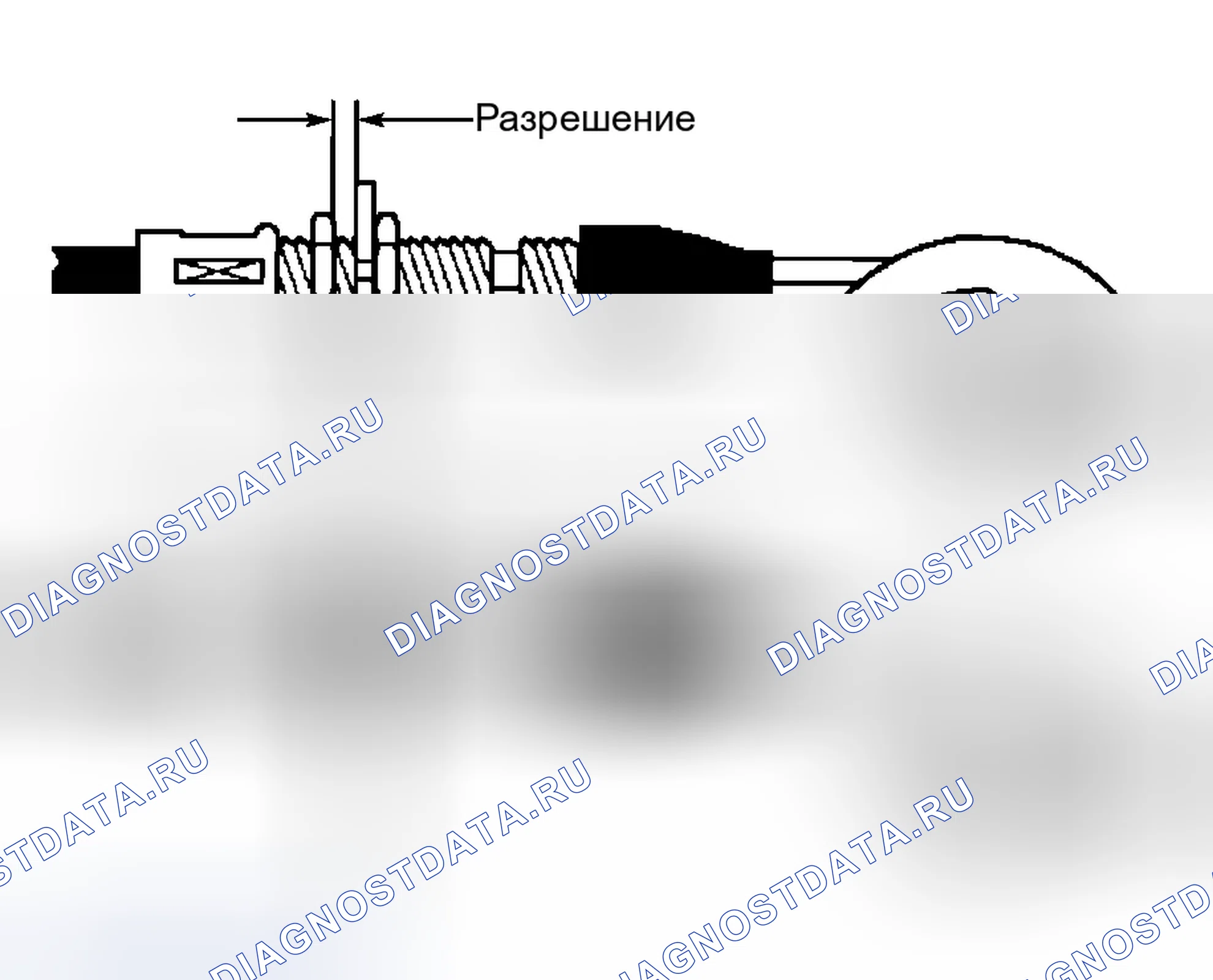 Рис. 2: Регулировочный трос на корпусе дросселя. Isuzu Rodeo II