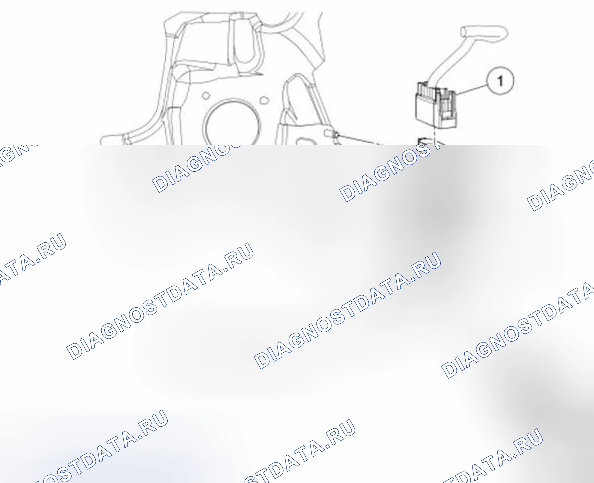 Рис. 1: Педаль акселератора. Ford Fiesta Mk6
