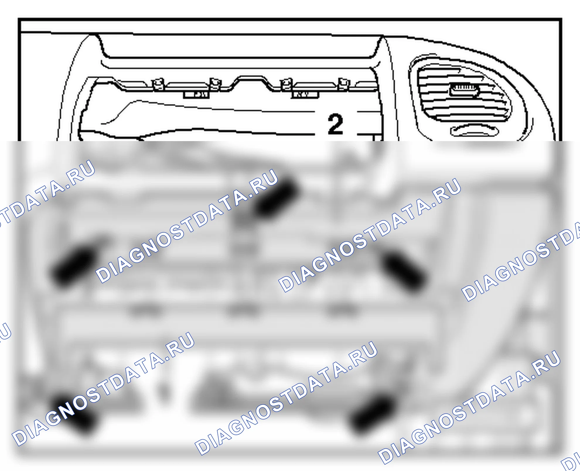 Приборная панель (общий ремонт кузова, внутренняя часть) (см. 2). SEAT Alhambra I