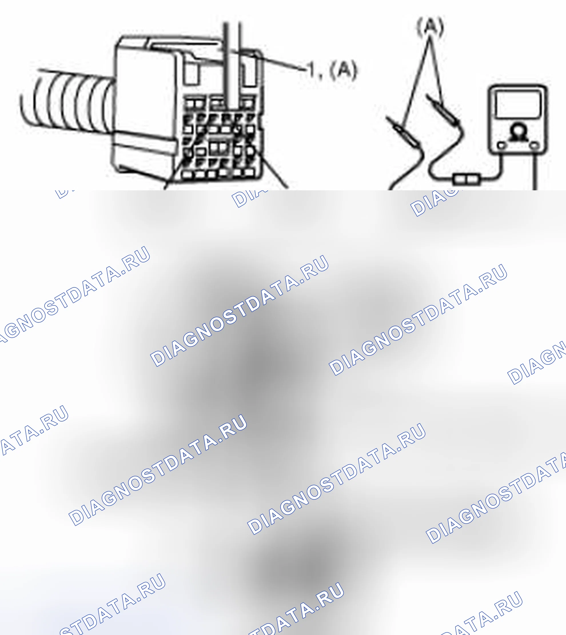 Рис. 31: Измерение сопротивления между клеммами " G46-3 " и " G46-4 ". Suzuki Grand Vitara II рестайлинг 2