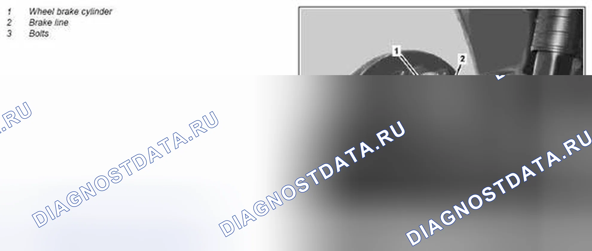 Рис. 66: Снятие / установка колесного тормозного цилиндра - AR42.10-P-0167MCU. Kia Soul I