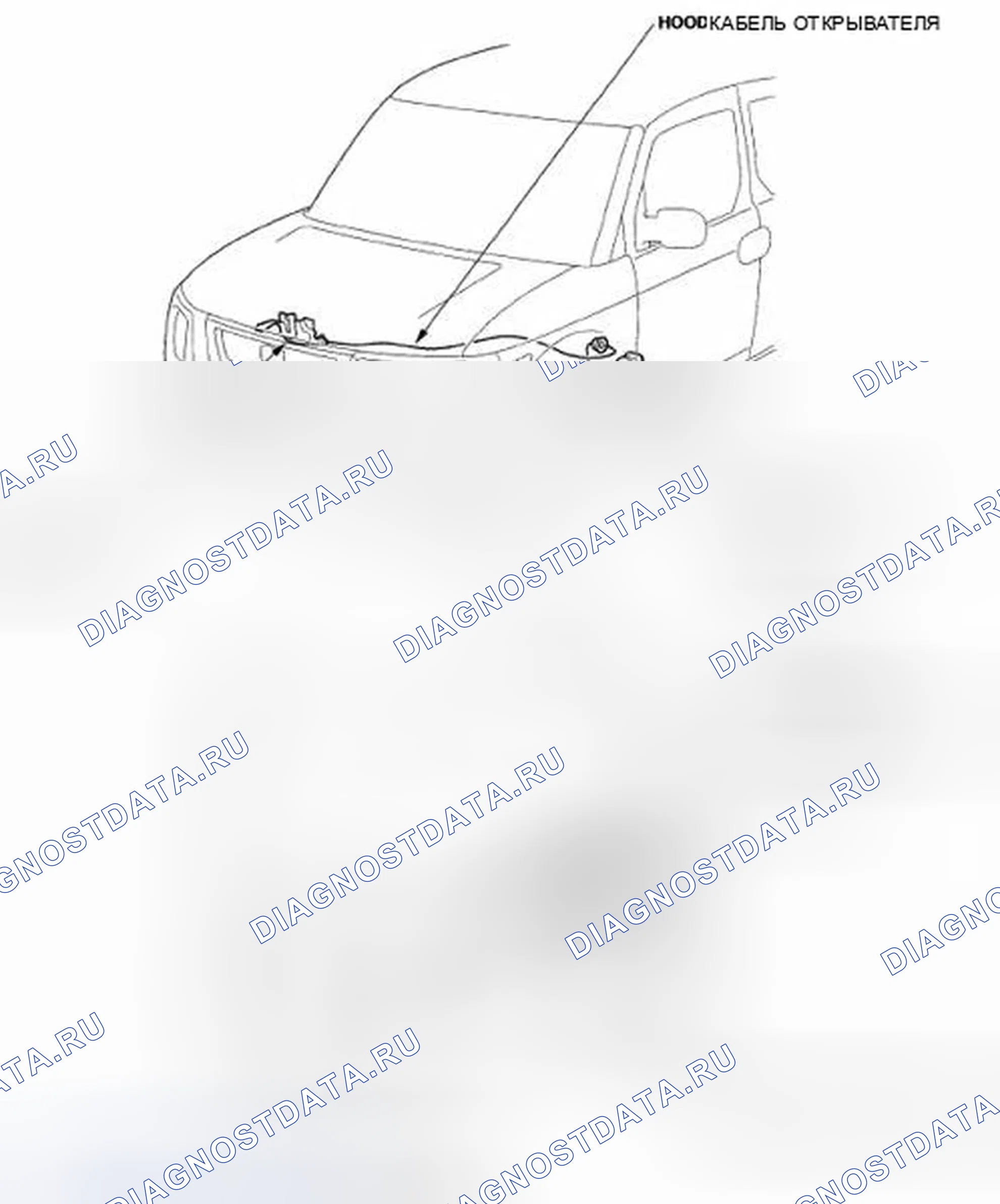 Рис. 26: Указатель расположения компонентов. Honda Element YH2 рестайлинг 2