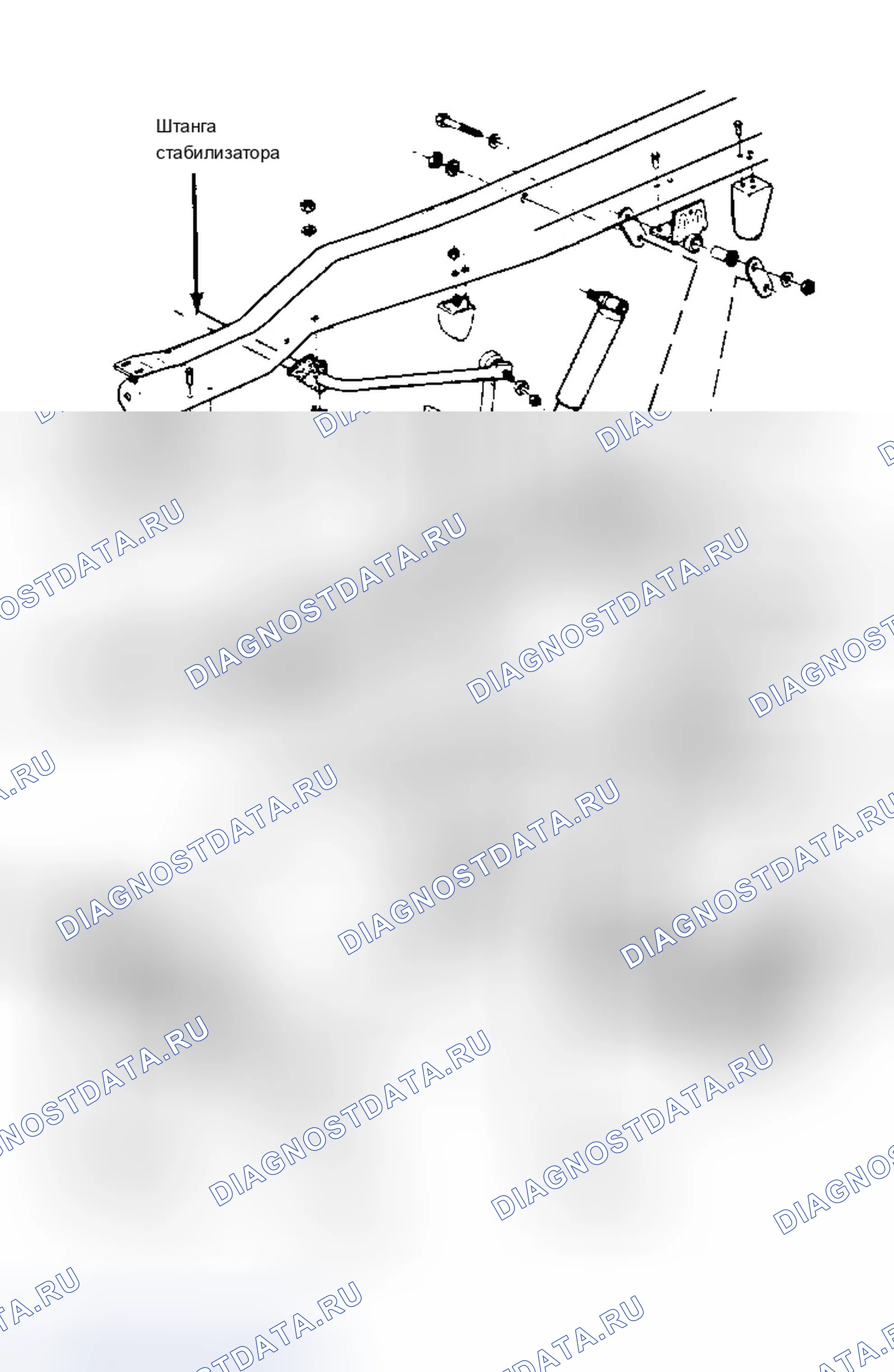 Рис. 11: Разнесенный вид передней подвески (коммерческий фургон - C35 Pickup Similar). Chevrolet Forward Control P30 