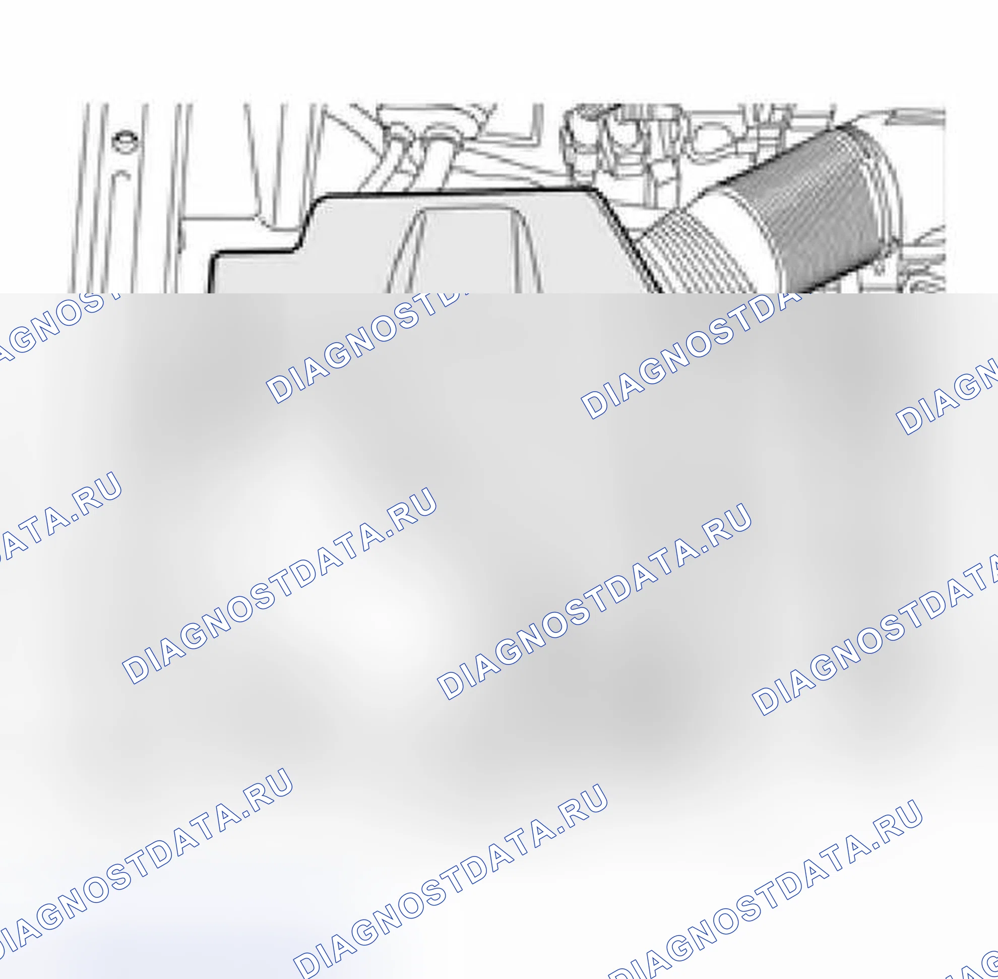 Рис. 631: Банка цилиндров 1 (правая). Audi A6 C5 рестайлинг