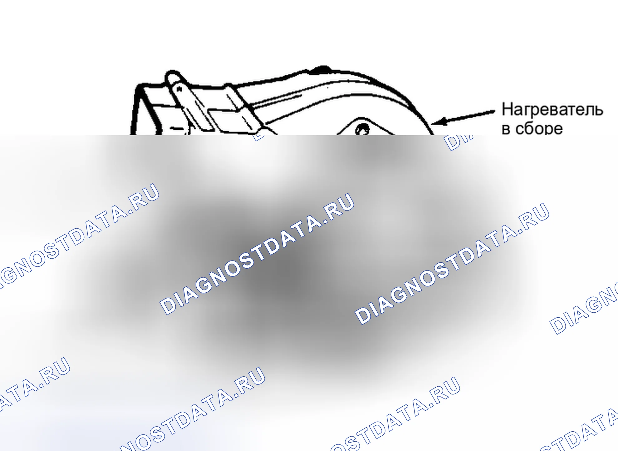 Рис. 7: Регулировка кабеля управления температурой. Chevrolet Sprint I