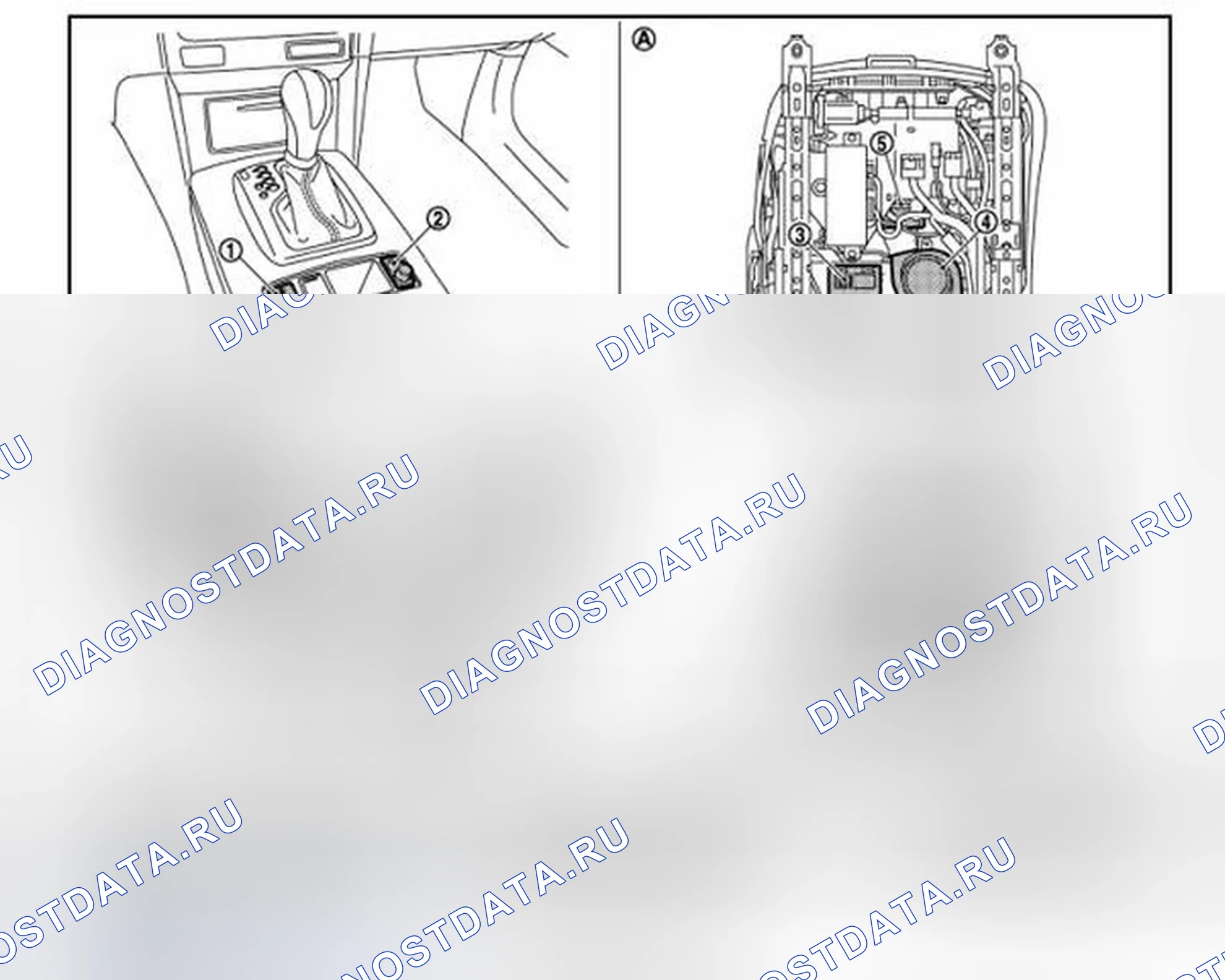 Рис. 133: Расположение компонентов. Infiniti FX35 II рестайлинг