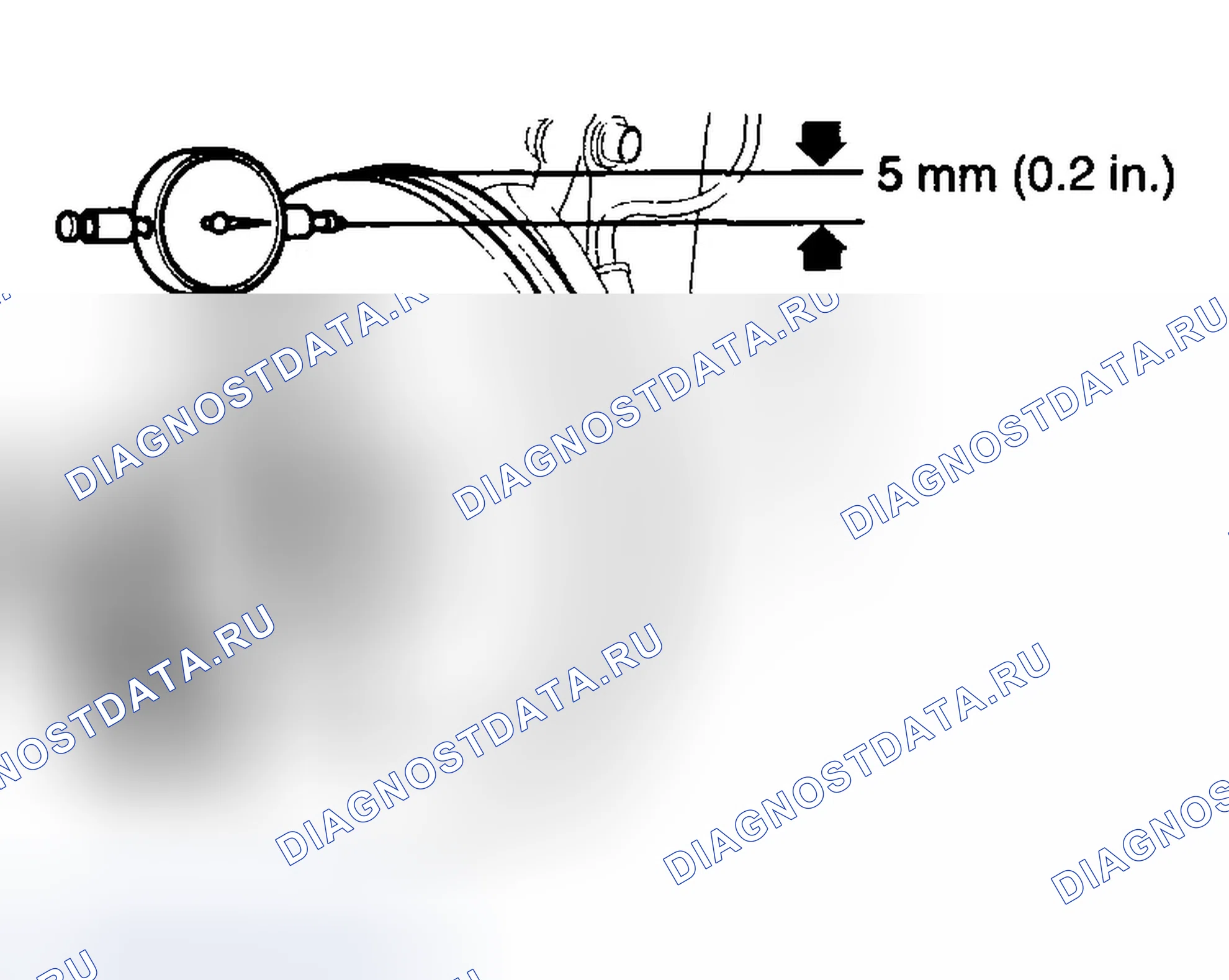 Рис. 16: ПРОВЕРКА БИЕНИЯ ПЕРЕДНЕГО ТОРМОЗНОГО ДИСКА. Hyundai Tucson I