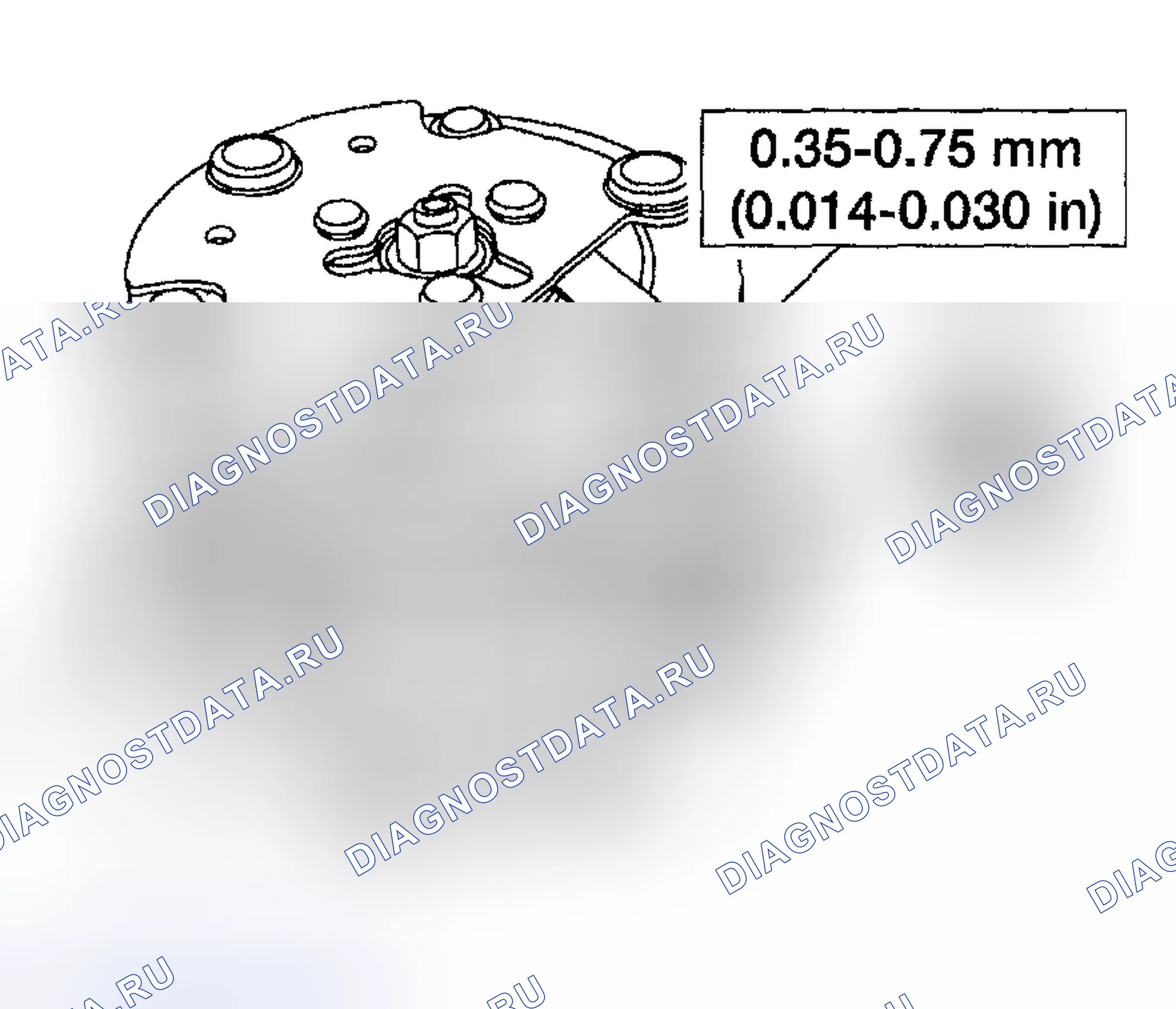 Рис. 110: Регулировка воздушного зазора сцепления кондиционера (A / C). Hyundai ix20 I рестайлинг