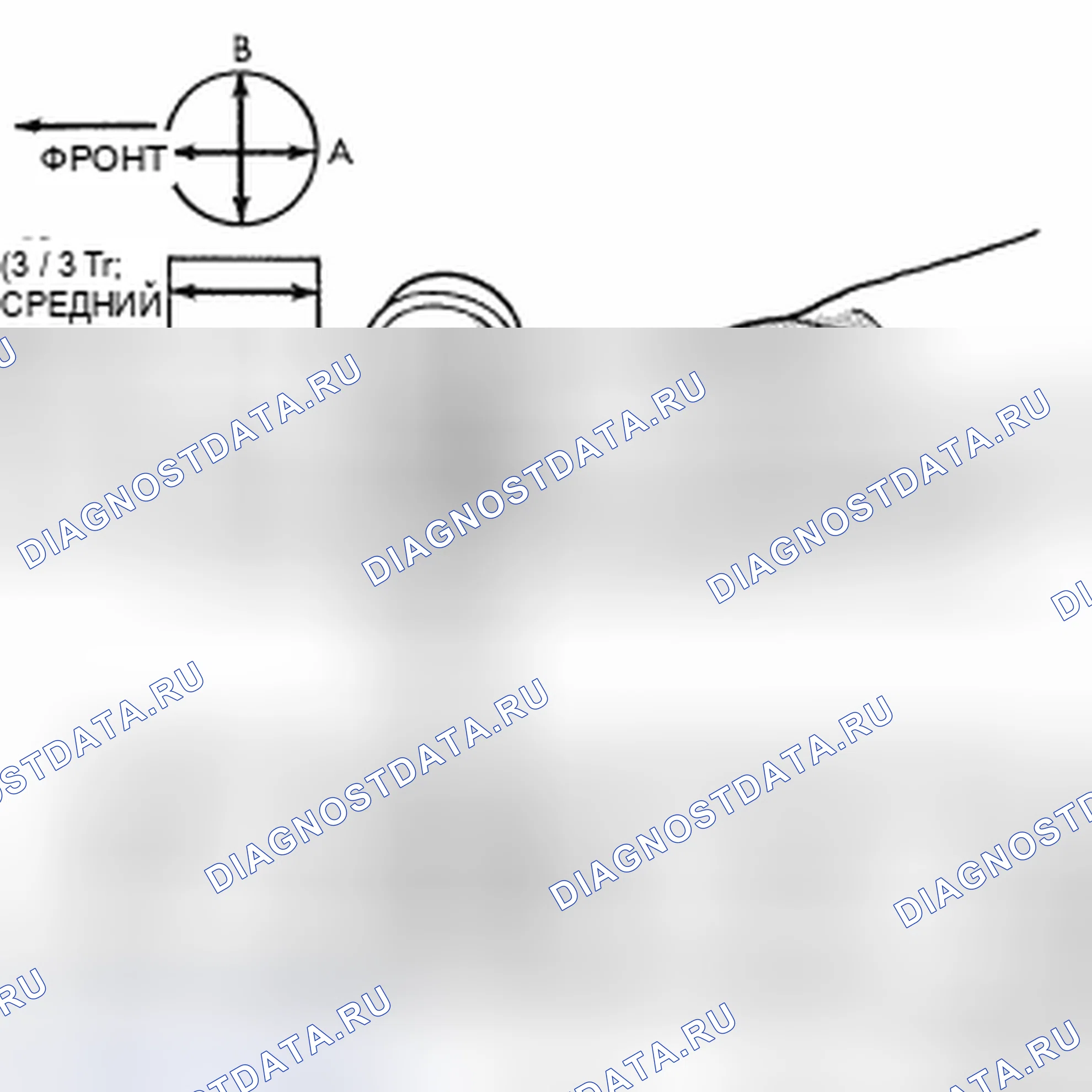 Рис. 317: БЛОК ДВИГАТЕЛЯ. Chrysler Town & Country V