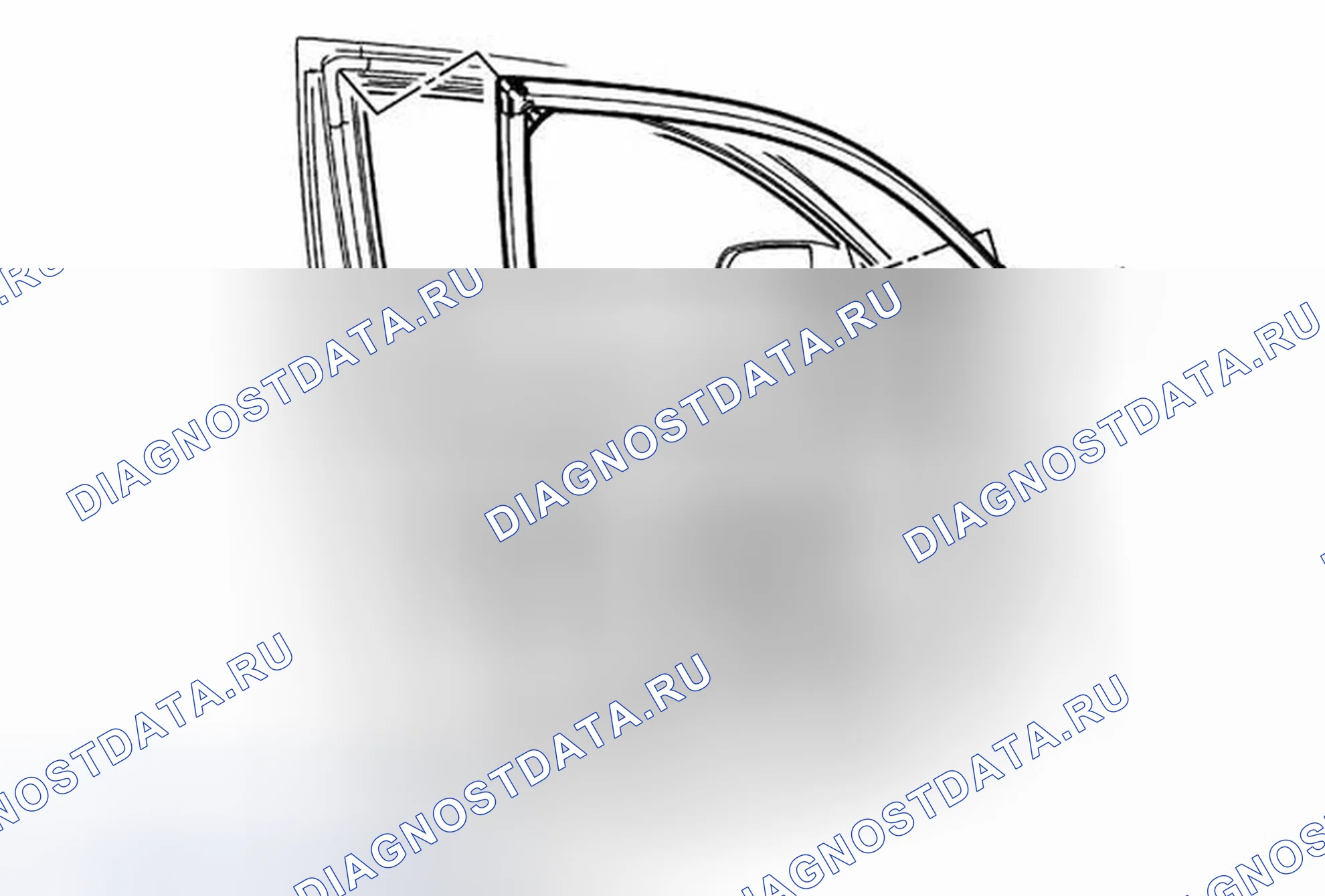 Рис. 21: Замена передней дверной панели. Cadillac ATS I