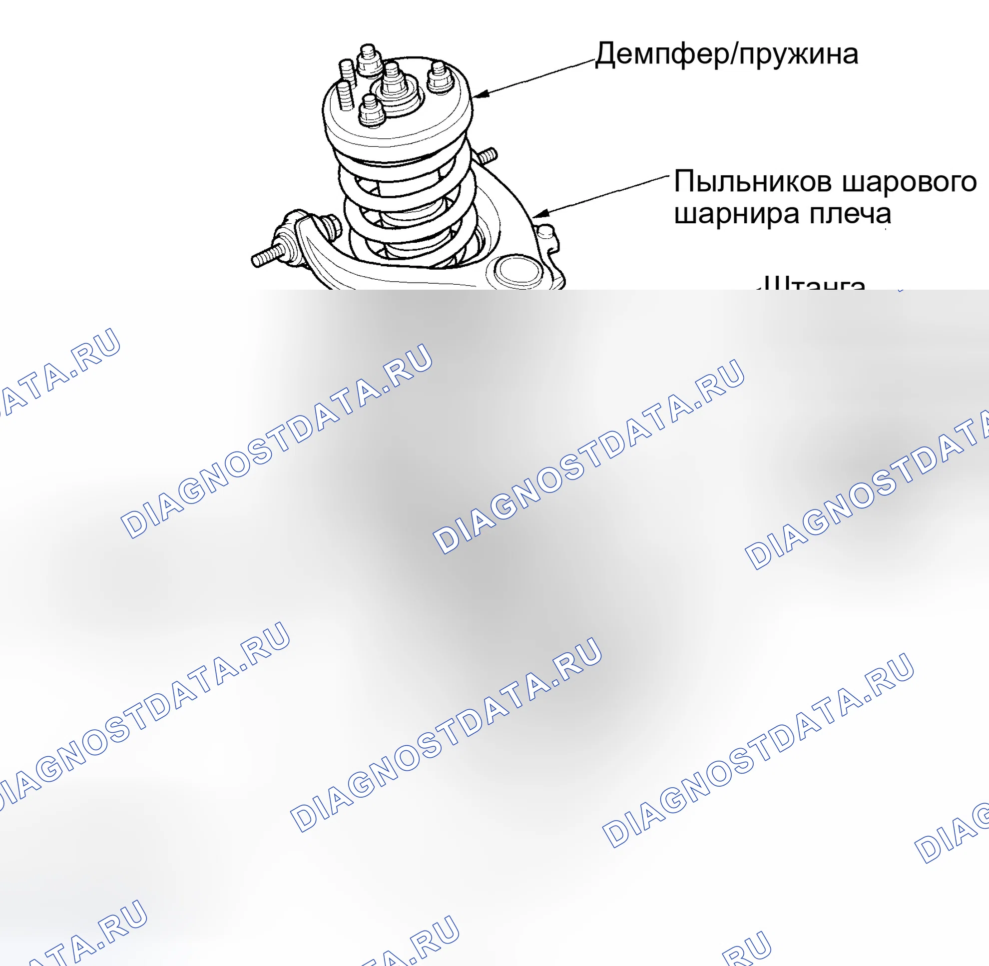 Рис. 115: Передняя подвеска. Honda Accord VII рестайлинг