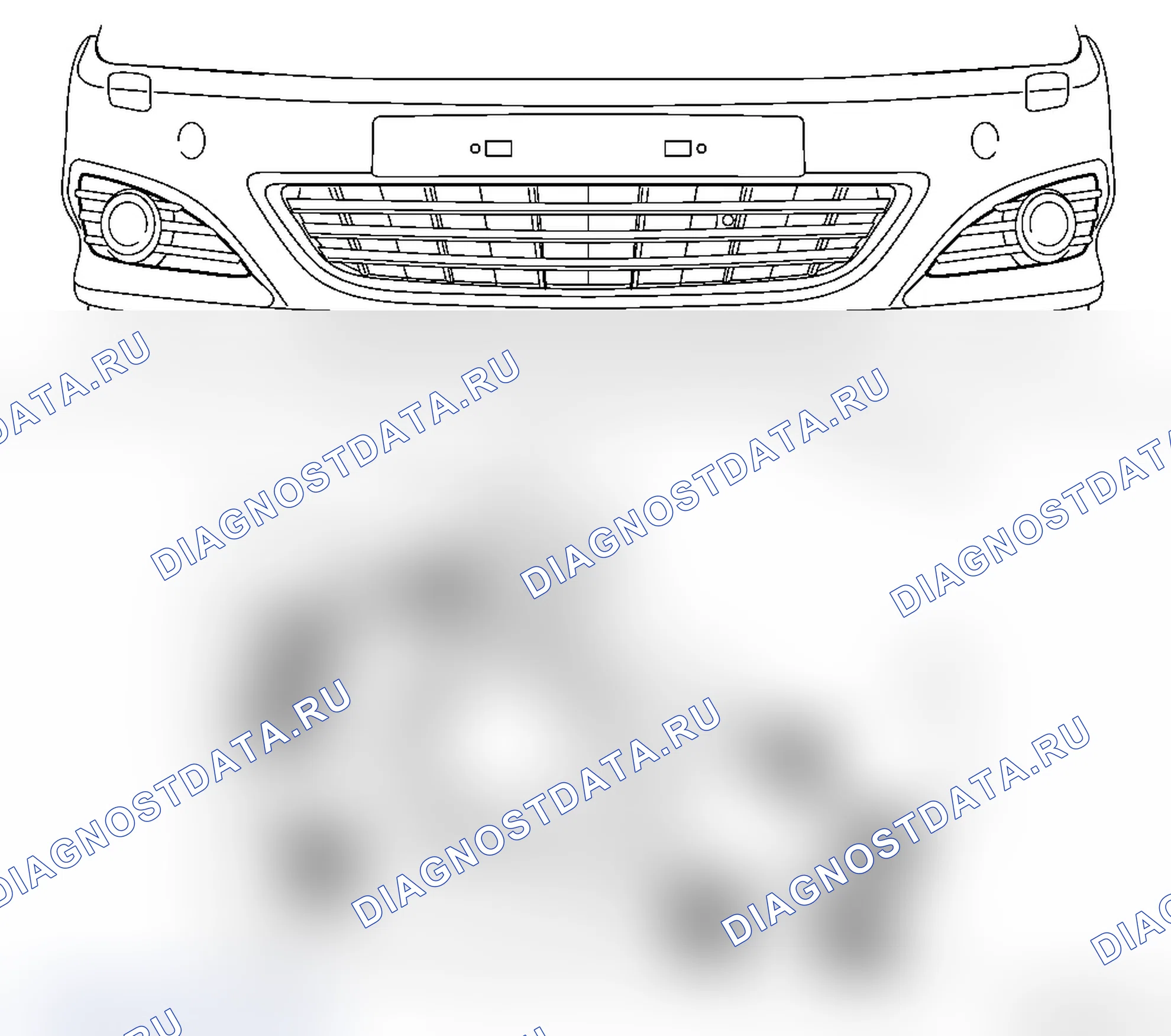 Демонтаж и установка решетки передней обшивки сбоку. Opel Astra H