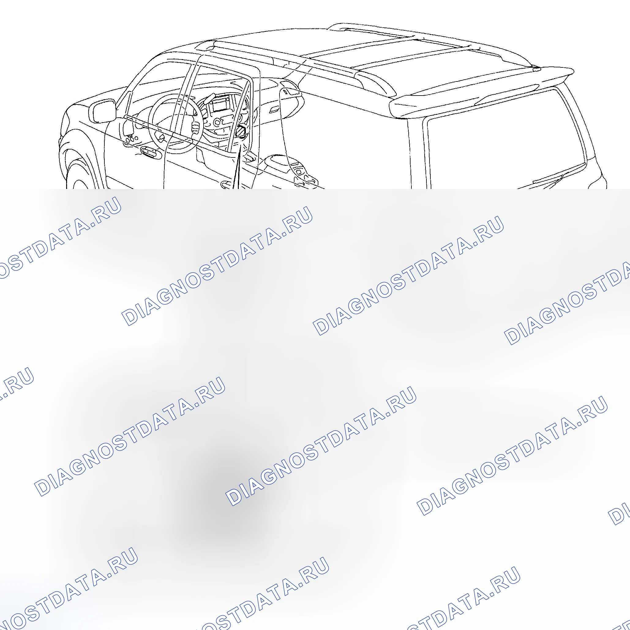 Рис. 322: КОМПОНЕНТЫ. Toyota Sequoia I рестайлинг