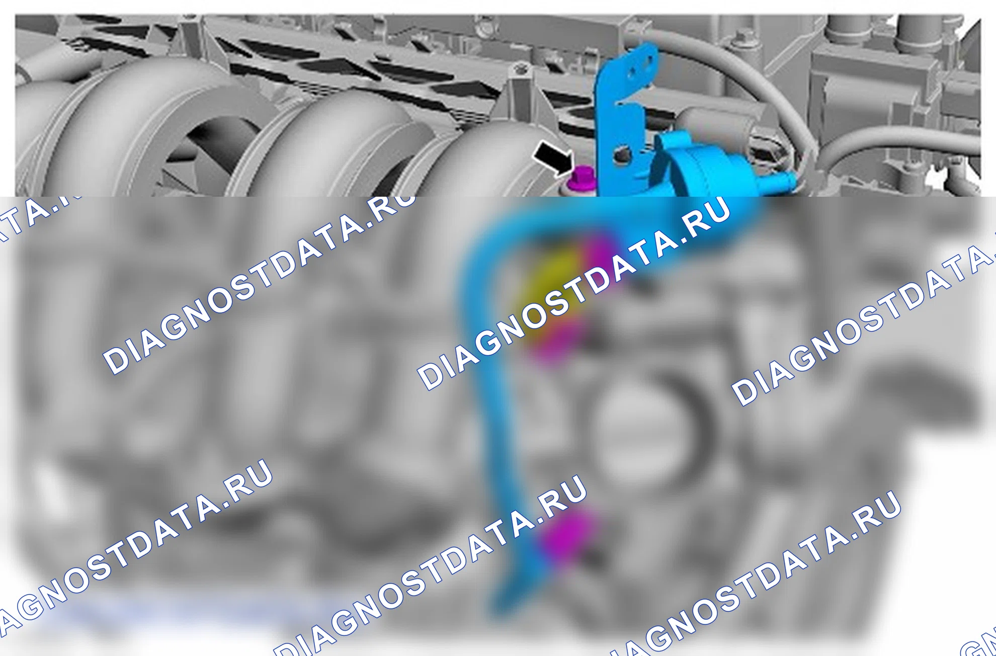 Как снять присоединяемые детали двигателя. Ford B-MAX I