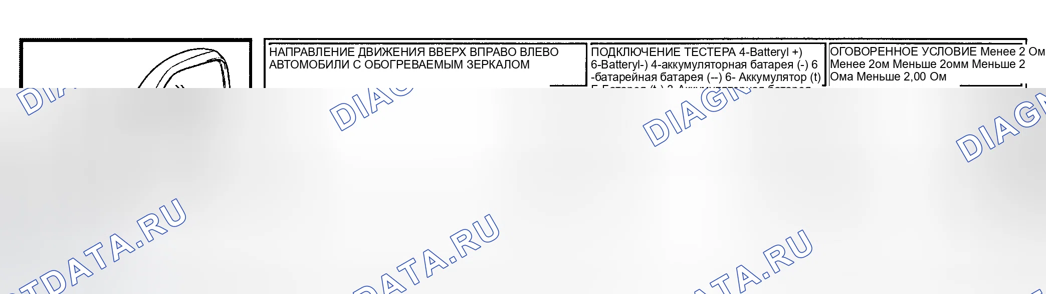 Рис. 4: ПРОВЕРКА СБОРКИ ЗЕРКАЛА С ДИСТАНЦИОННЫМ УПРАВЛЕНИЕМ. Mitsubishi Montero III