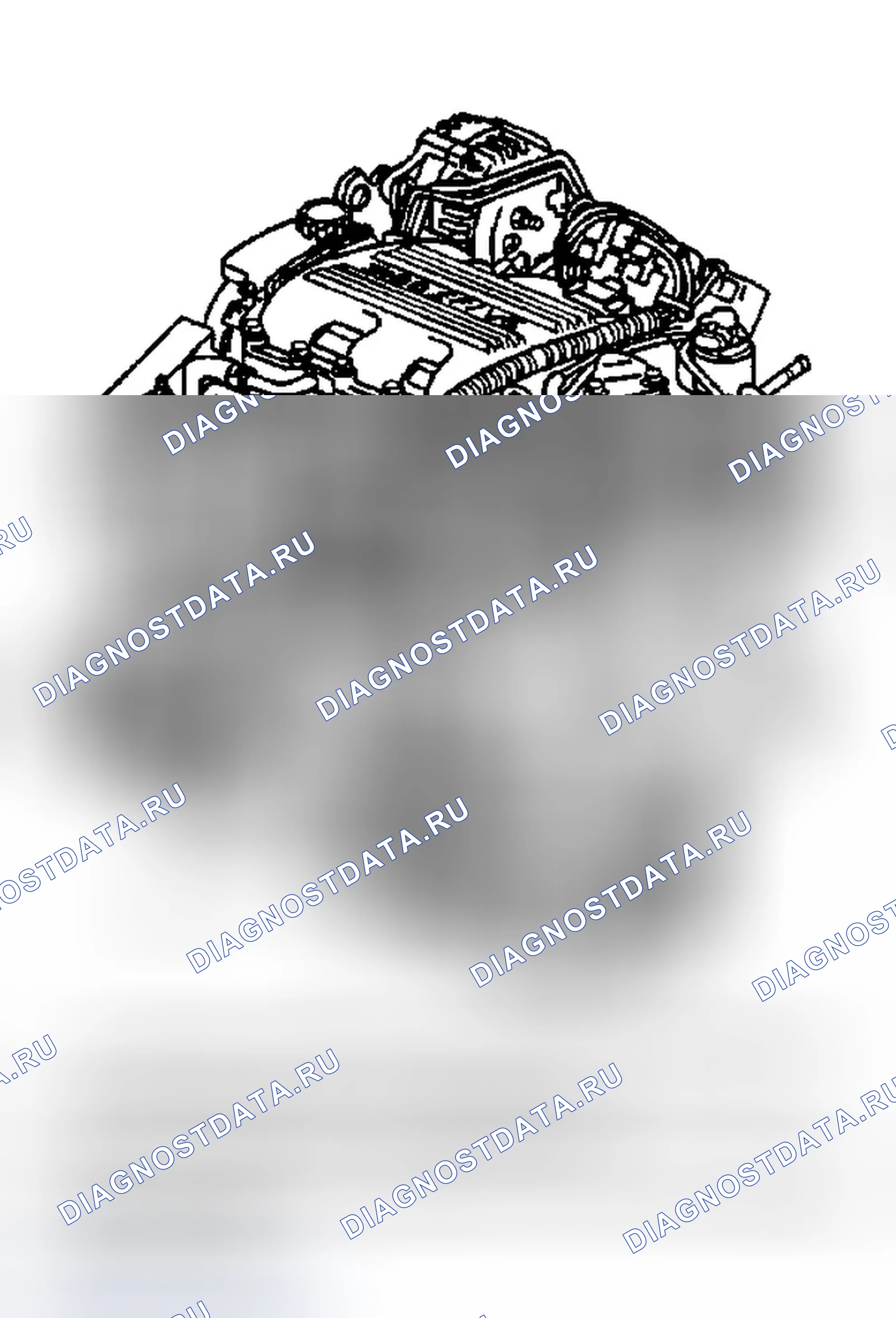 Рис. 3: РАСПОЛОЖЕНИЕ КОДА ДВИГАТЕЛЯ. Chevrolet Silverado 2500 