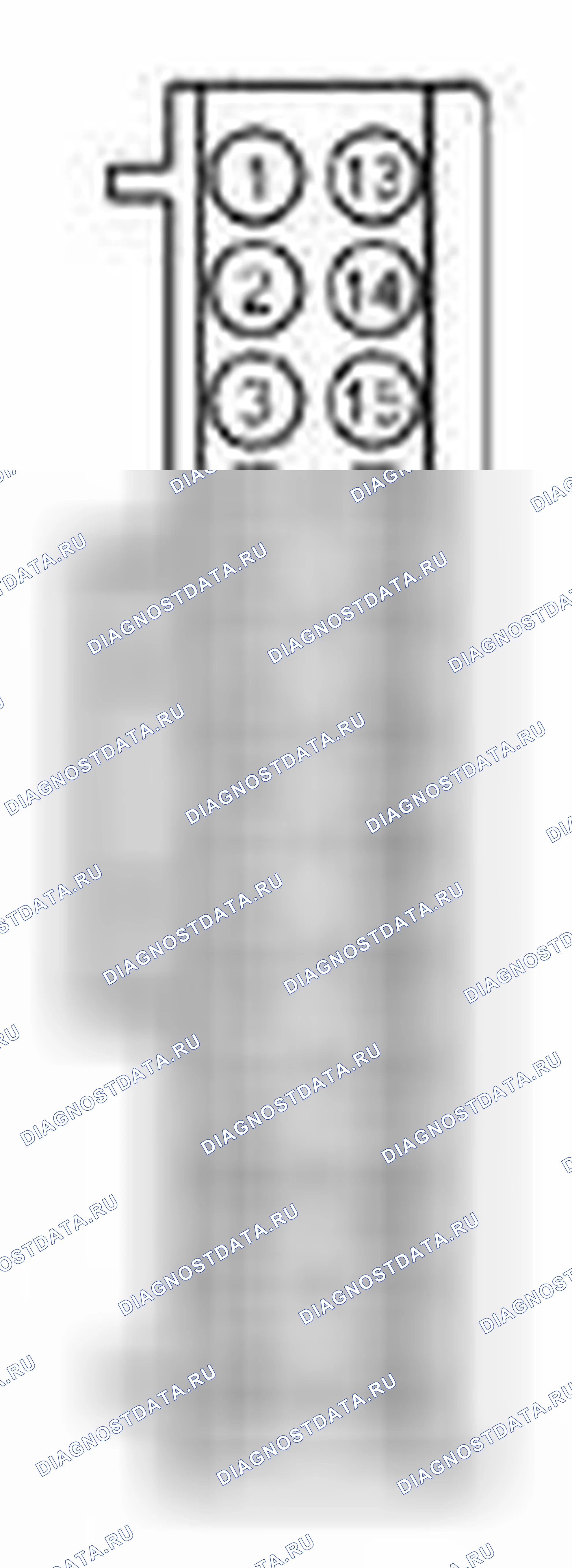 Рис. 109: диагностический тест J: расшифровка кода ошибки B1451:11, B1451:15, B1453:15. Ford Escape III